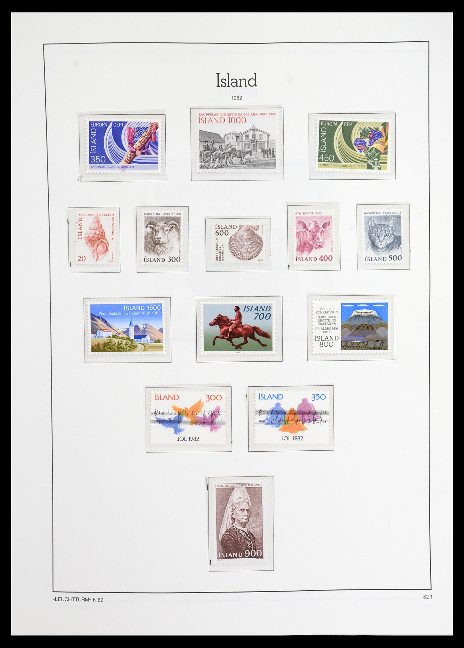 36703 055 - Postzegelverzameling 36703 IJsland 1876-2001.