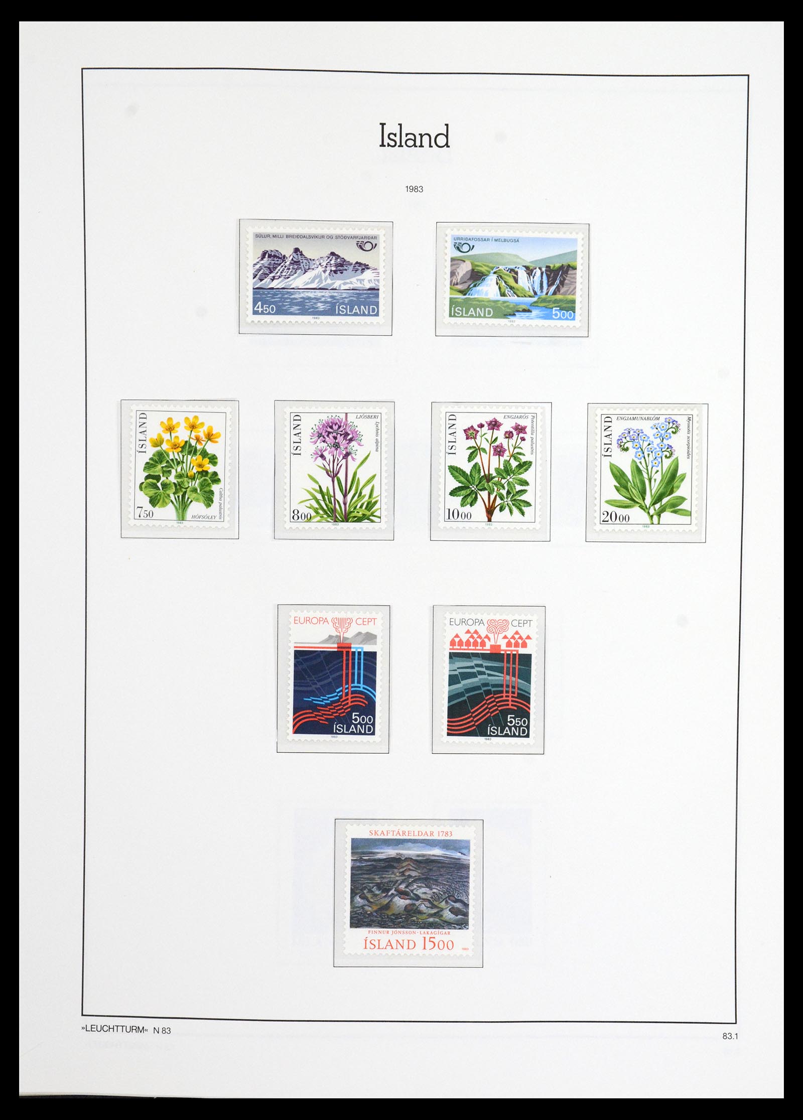 36703 057 - Postzegelverzameling 36703 IJsland 1876-2001.