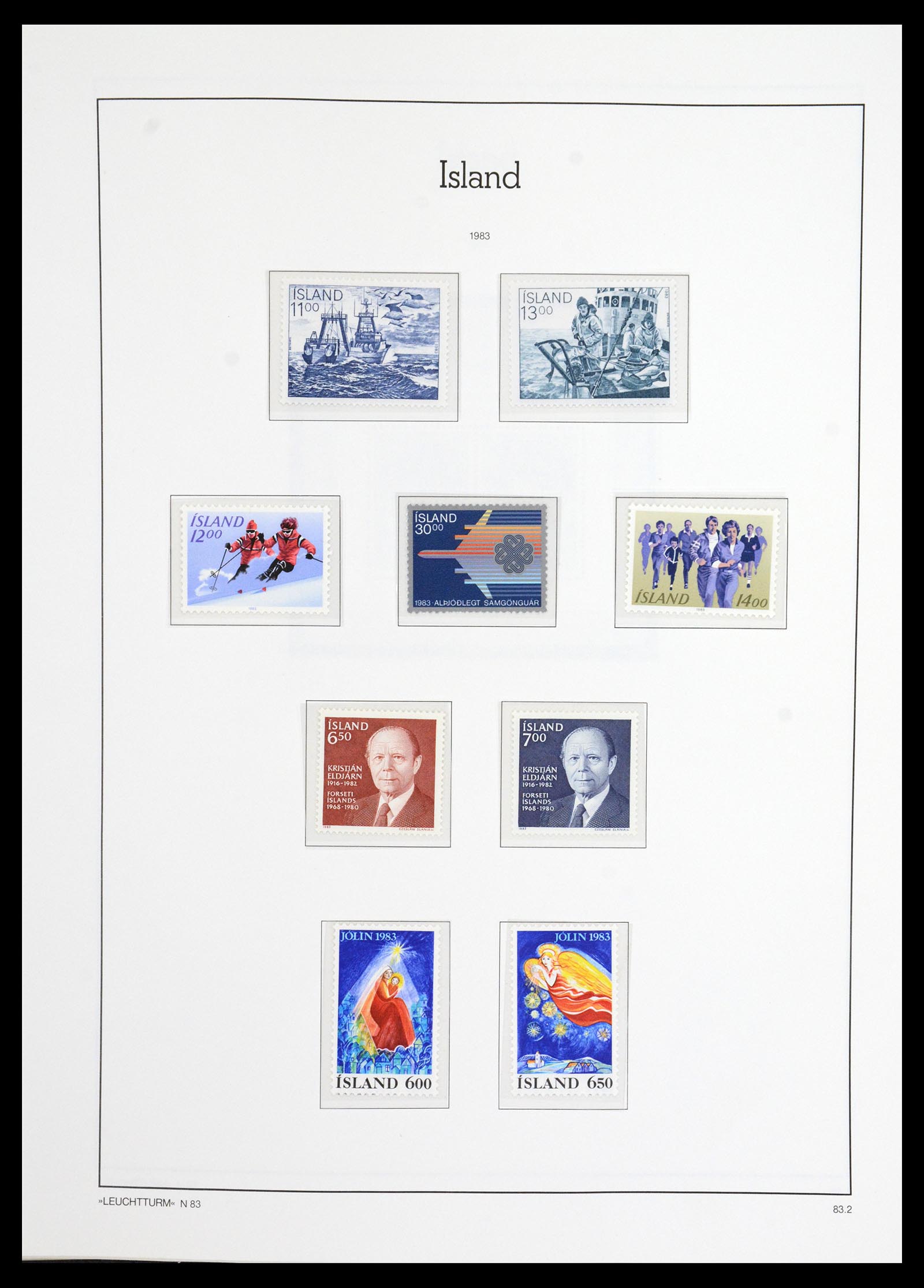 36703 058 - Postzegelverzameling 36703 IJsland 1876-2001.