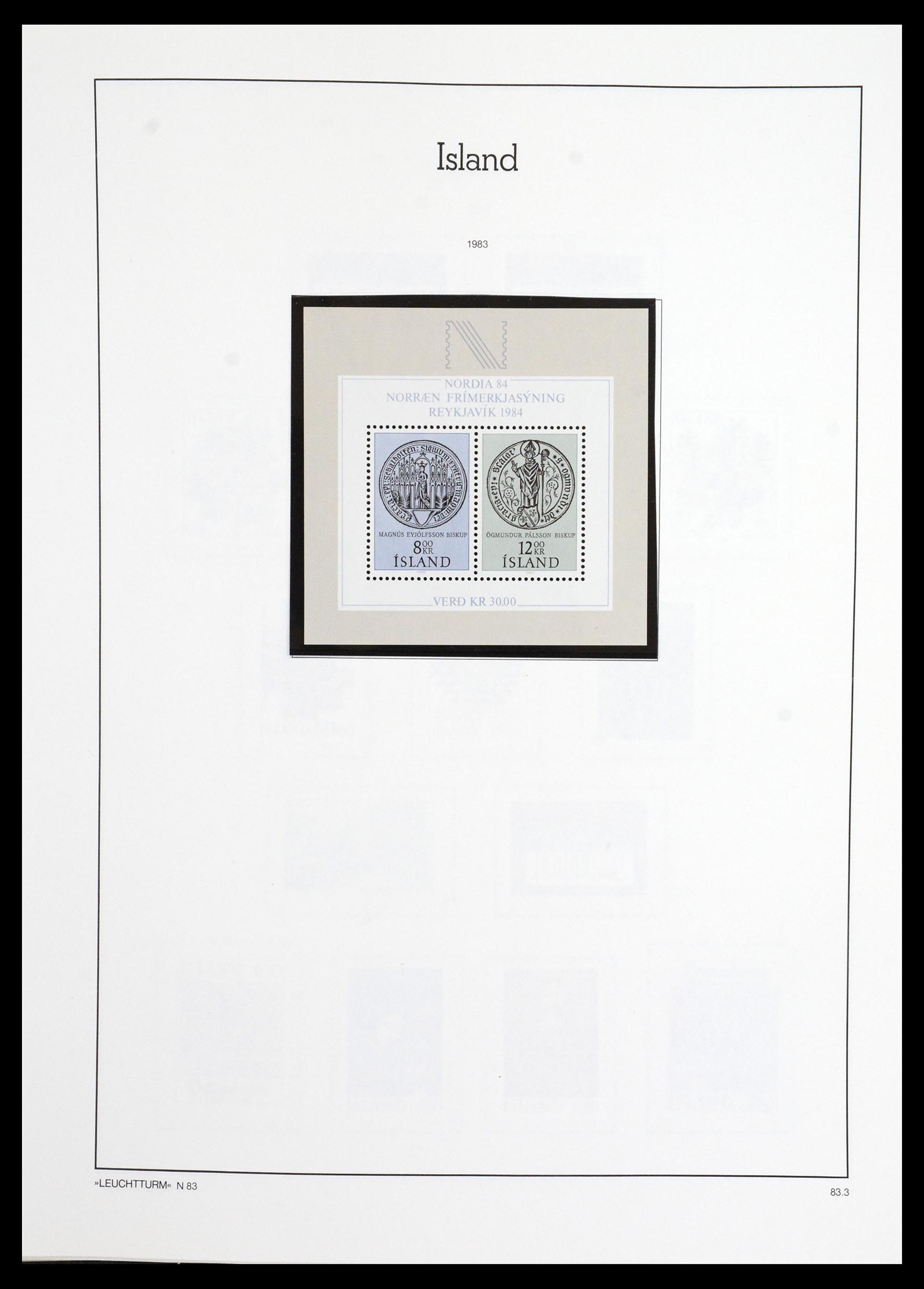 36703 059 - Postzegelverzameling 36703 IJsland 1876-2001.
