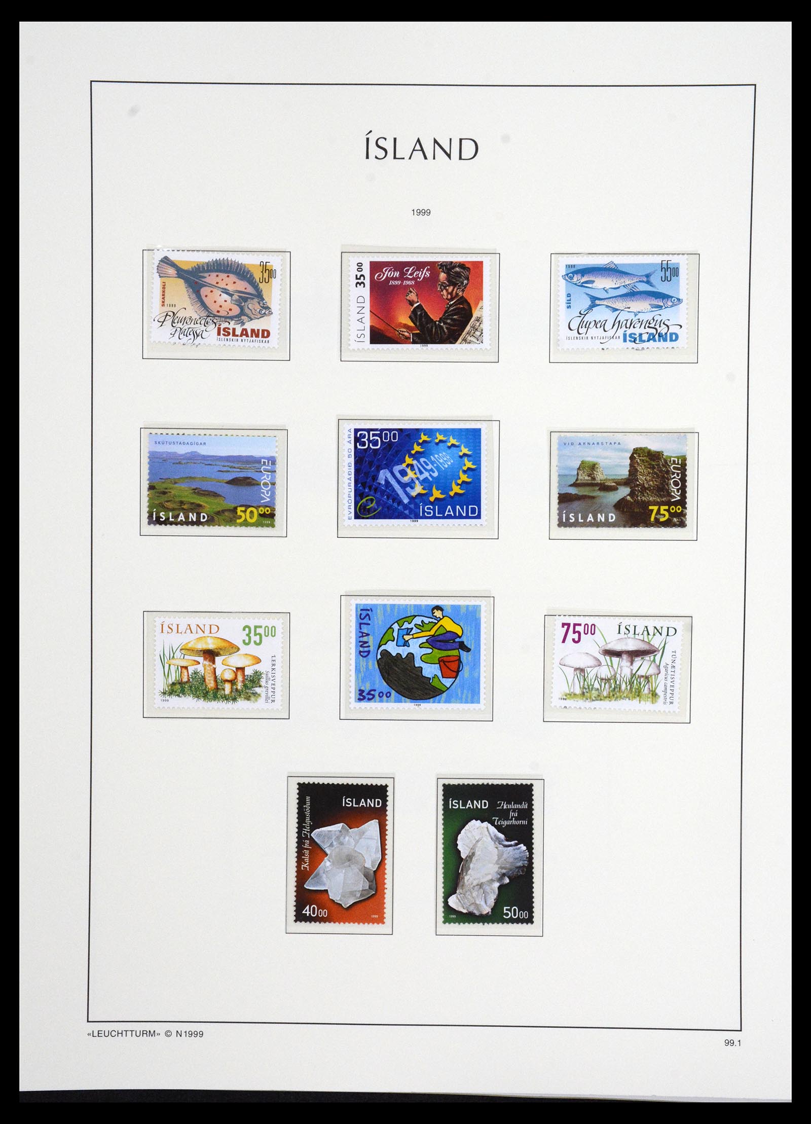36703 093 - Stamp collection 36703 Iceland 1871-2001.