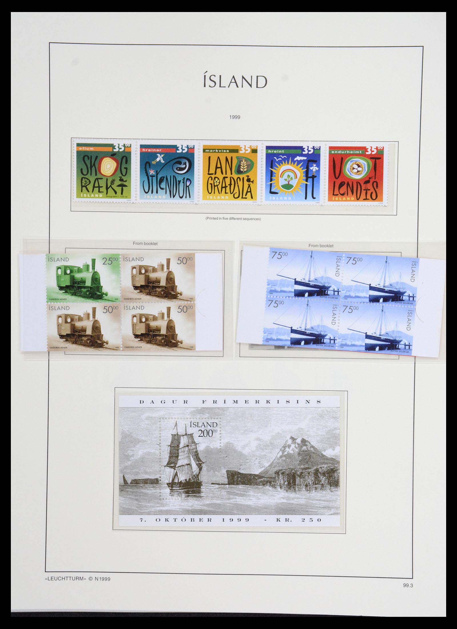 36703 095 - Stamp collection 36703 Iceland 1871-2001.