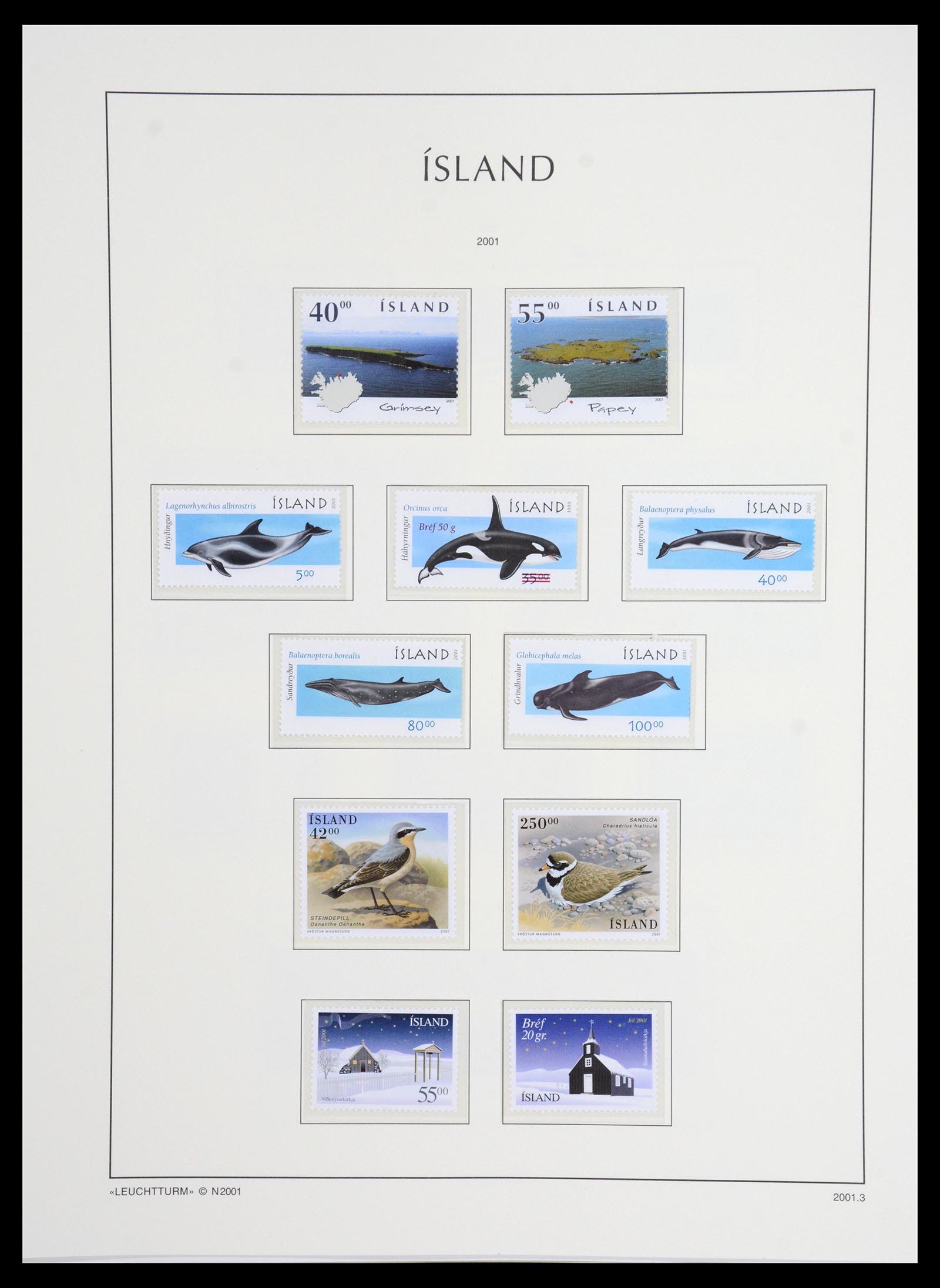 36703 101 - Postzegelverzameling 36703 IJsland 1876-2001.