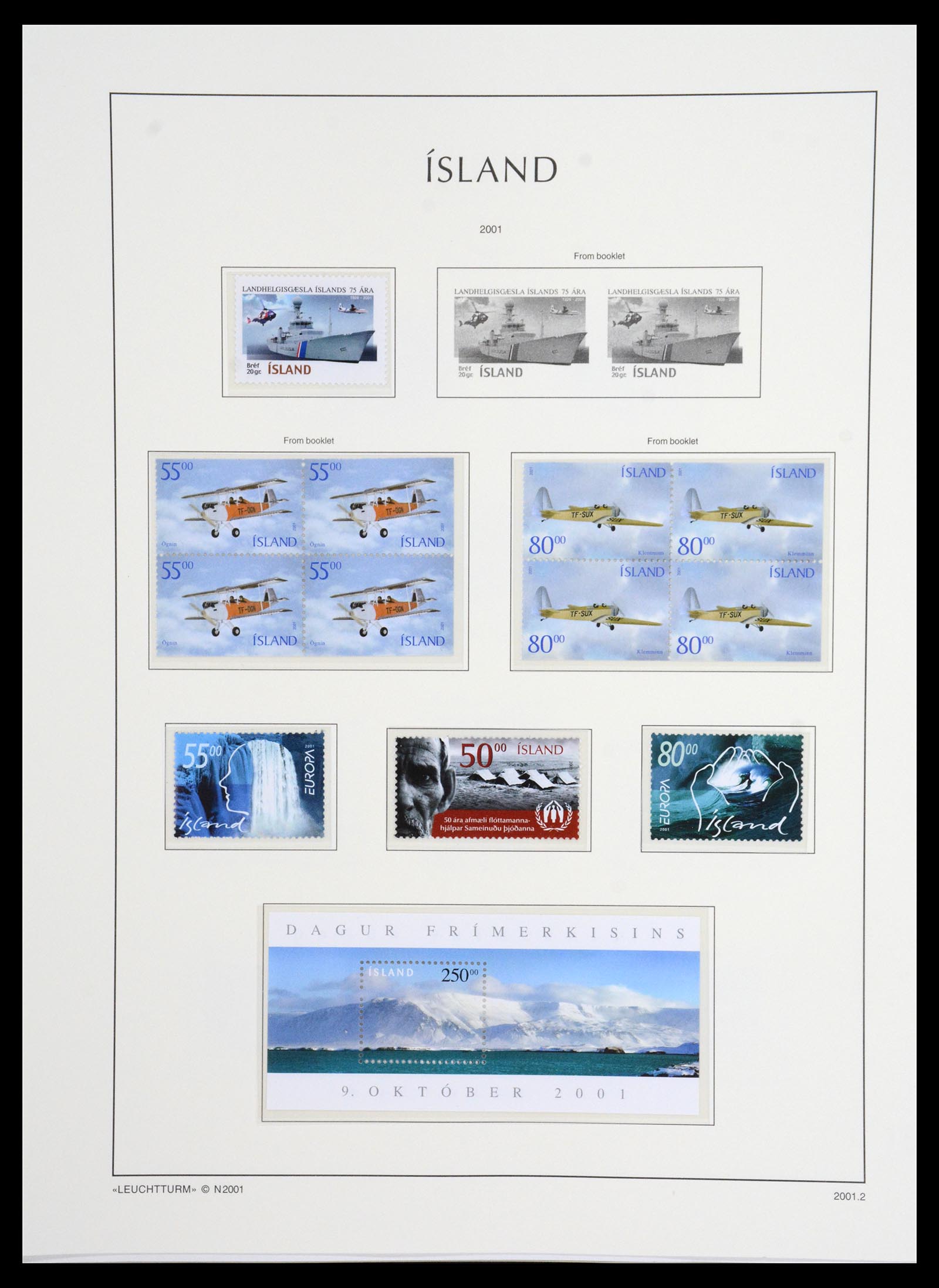 36703 102 - Postzegelverzameling 36703 IJsland 1876-2001.