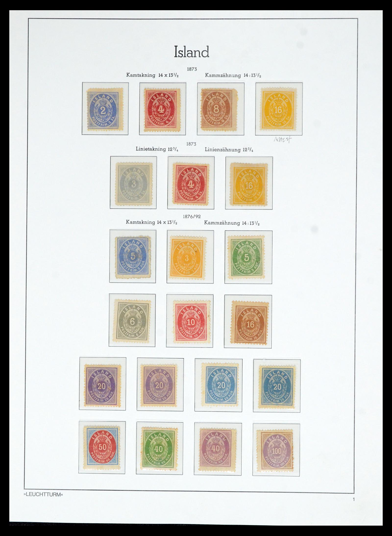 36705 004 - Postzegelverzameling 36705 IJsland 1873-2011.
