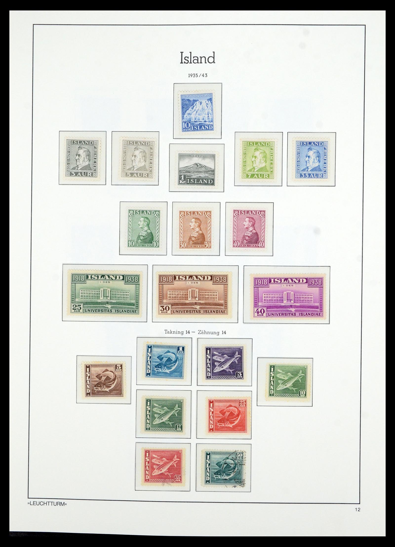 36705 015 - Postzegelverzameling 36705 IJsland 1873-2011.
