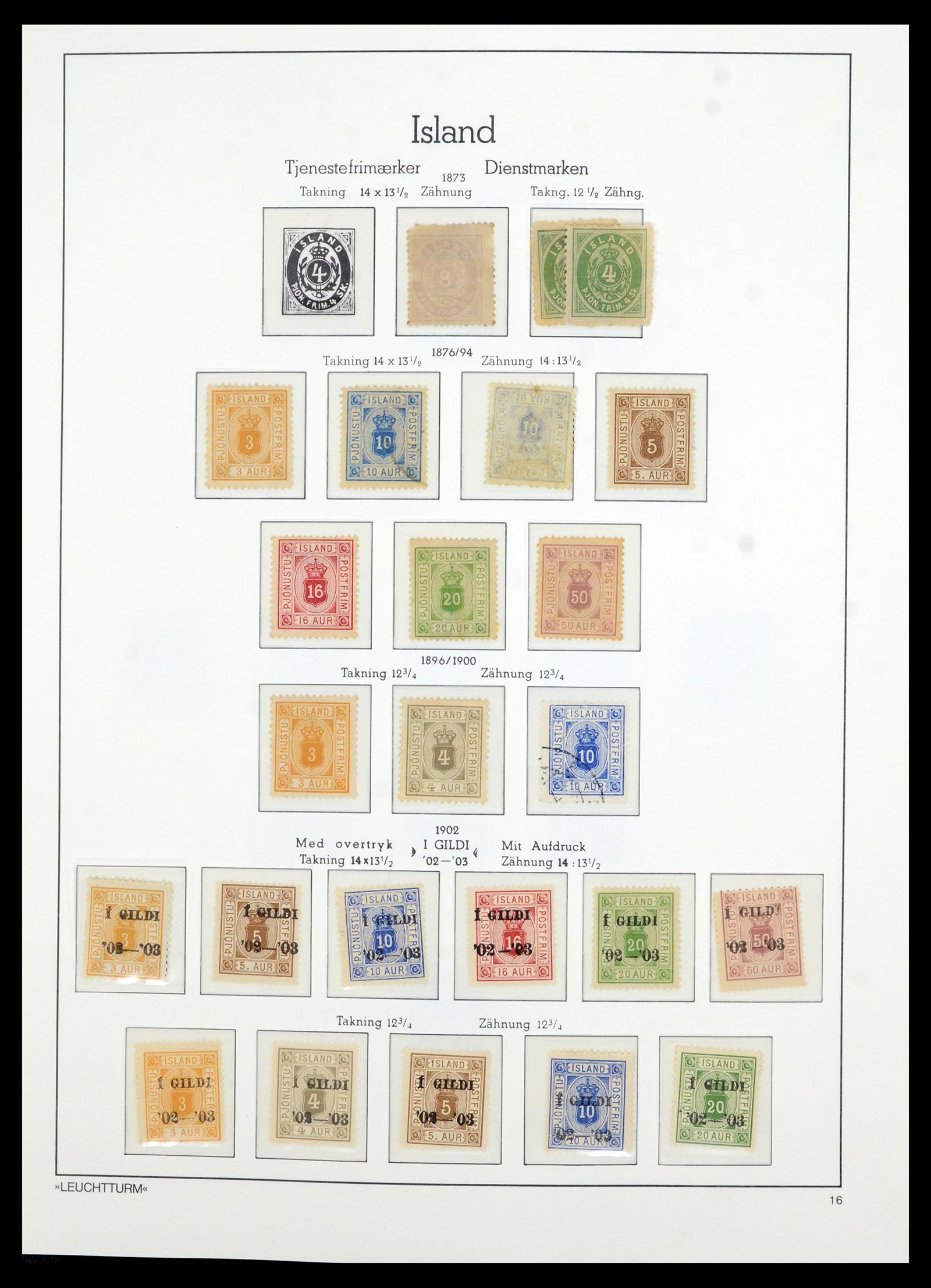 36705 019 - Postzegelverzameling 36705 IJsland 1873-2011.