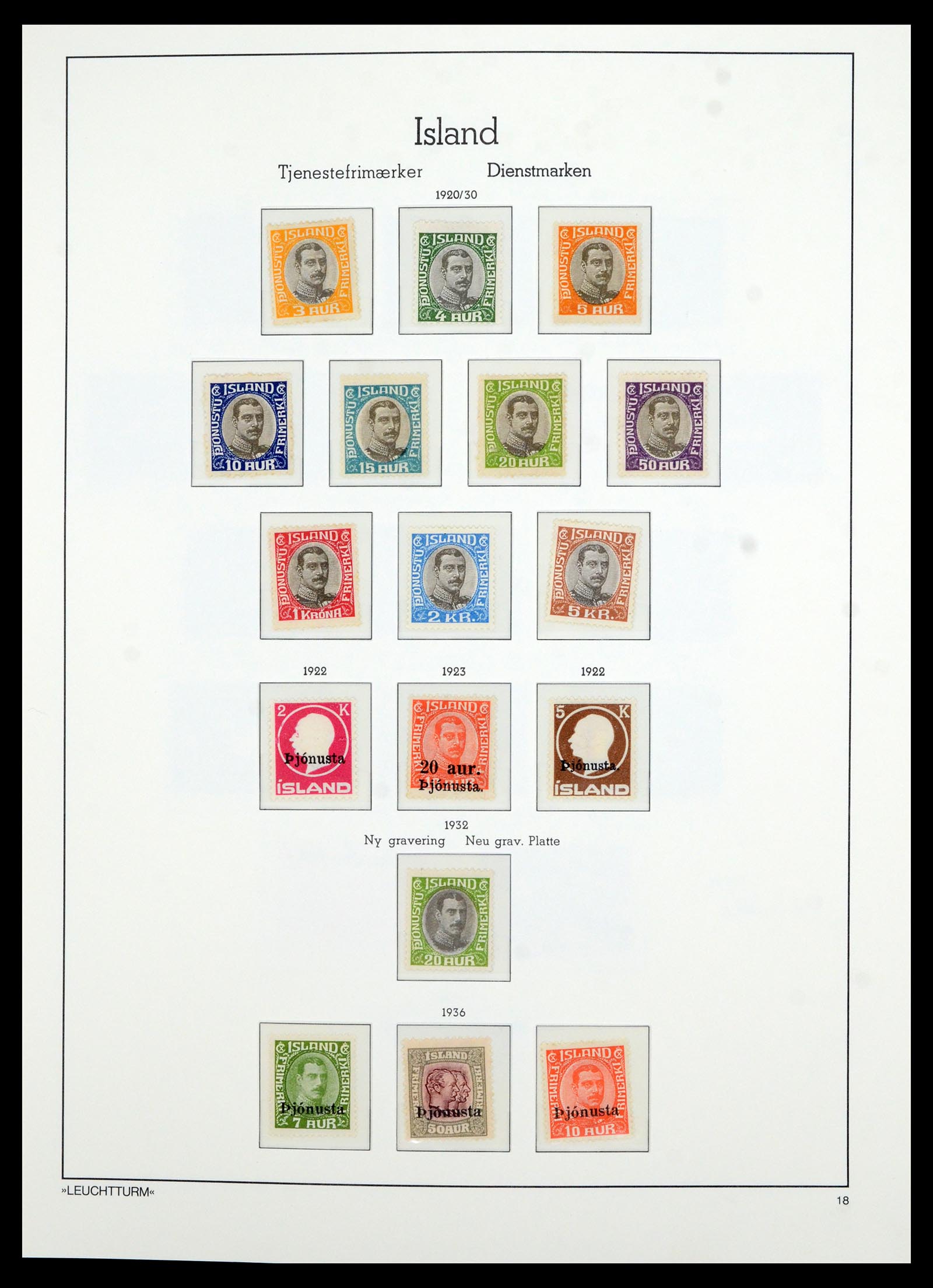 36705 021 - Postzegelverzameling 36705 IJsland 1873-2011.