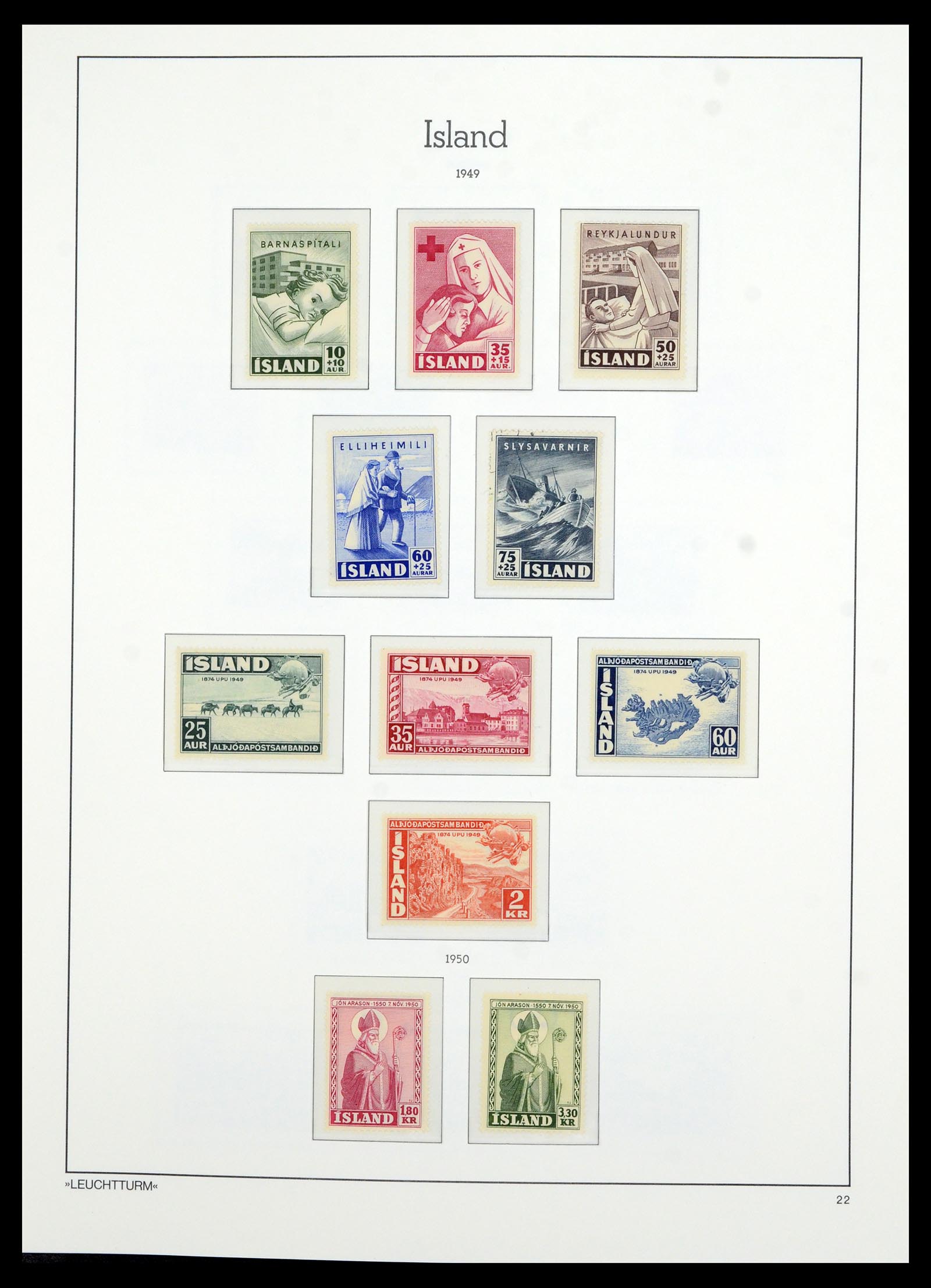 36705 025 - Stamp collection 36705 Iceland 1873-2011.