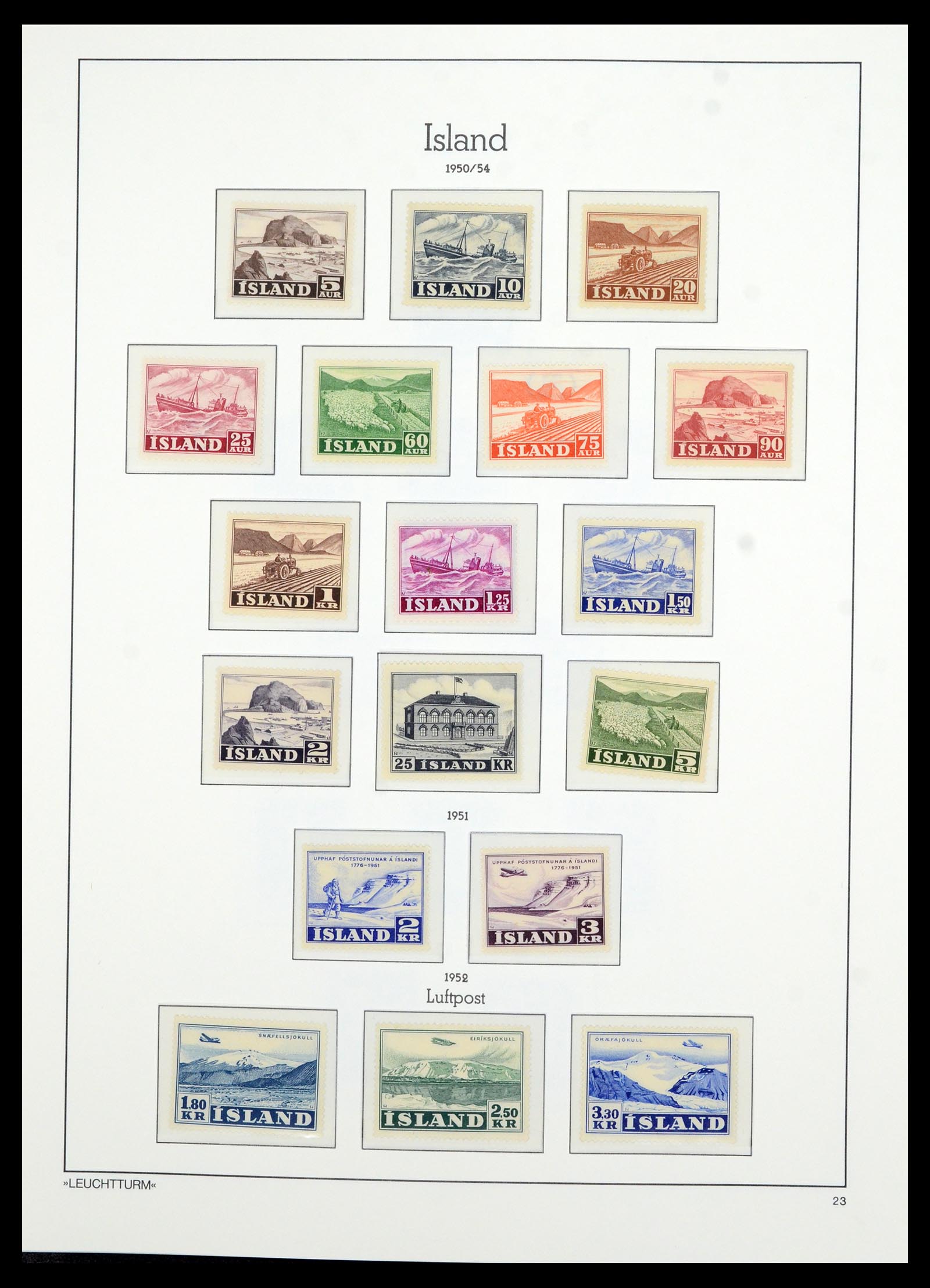 36705 026 - Stamp collection 36705 Iceland 1873-2011.