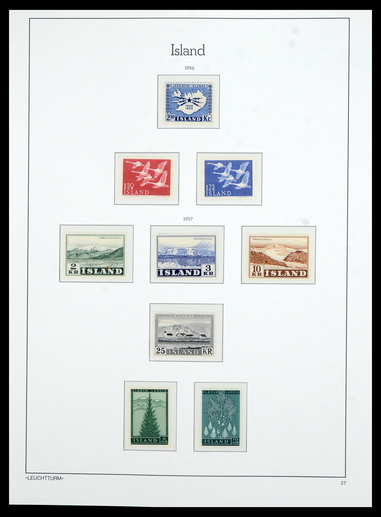 36705 030 - Stamp collection 36705 Iceland 1873-2011.