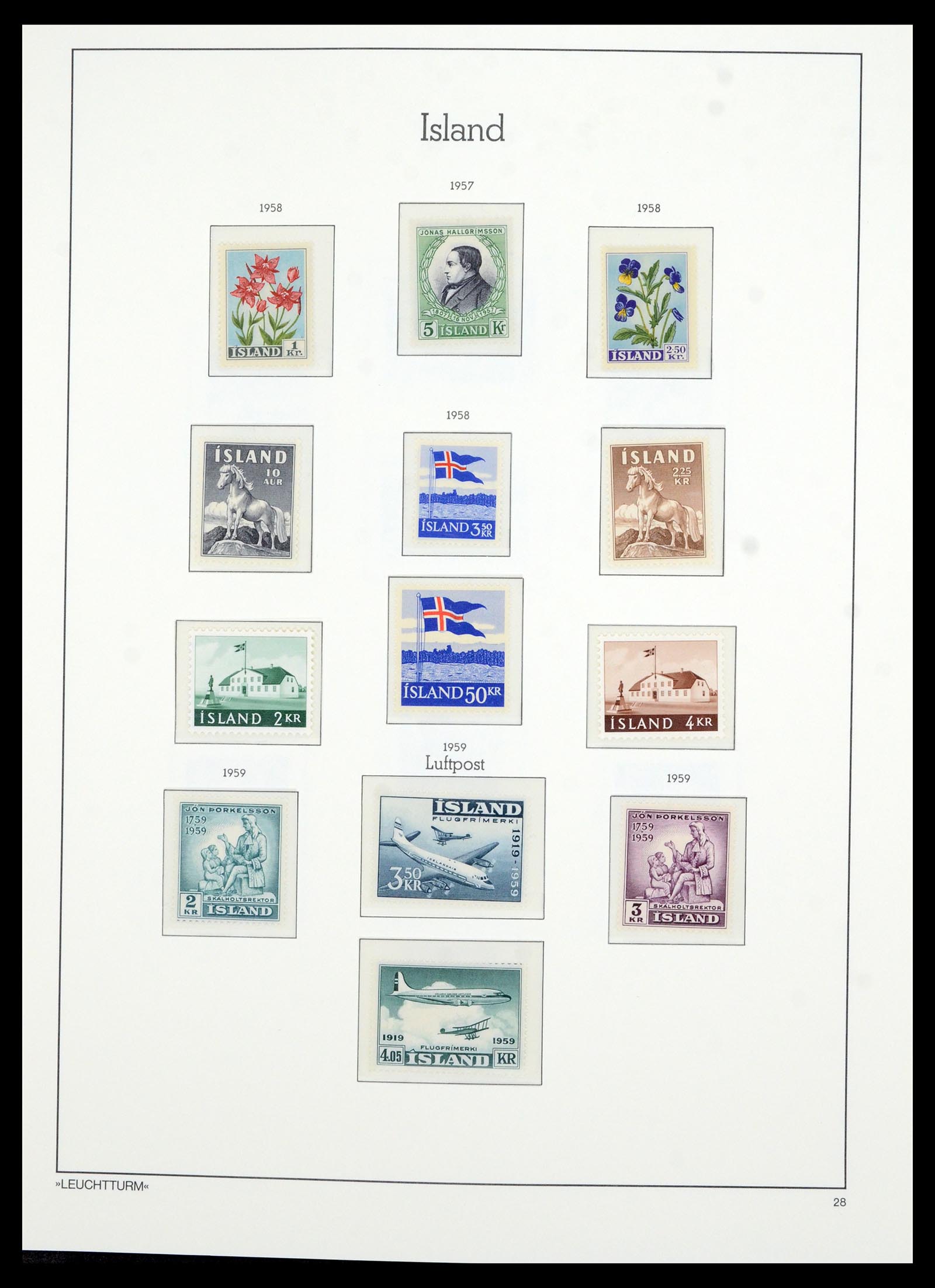 36705 031 - Stamp collection 36705 Iceland 1873-2011.