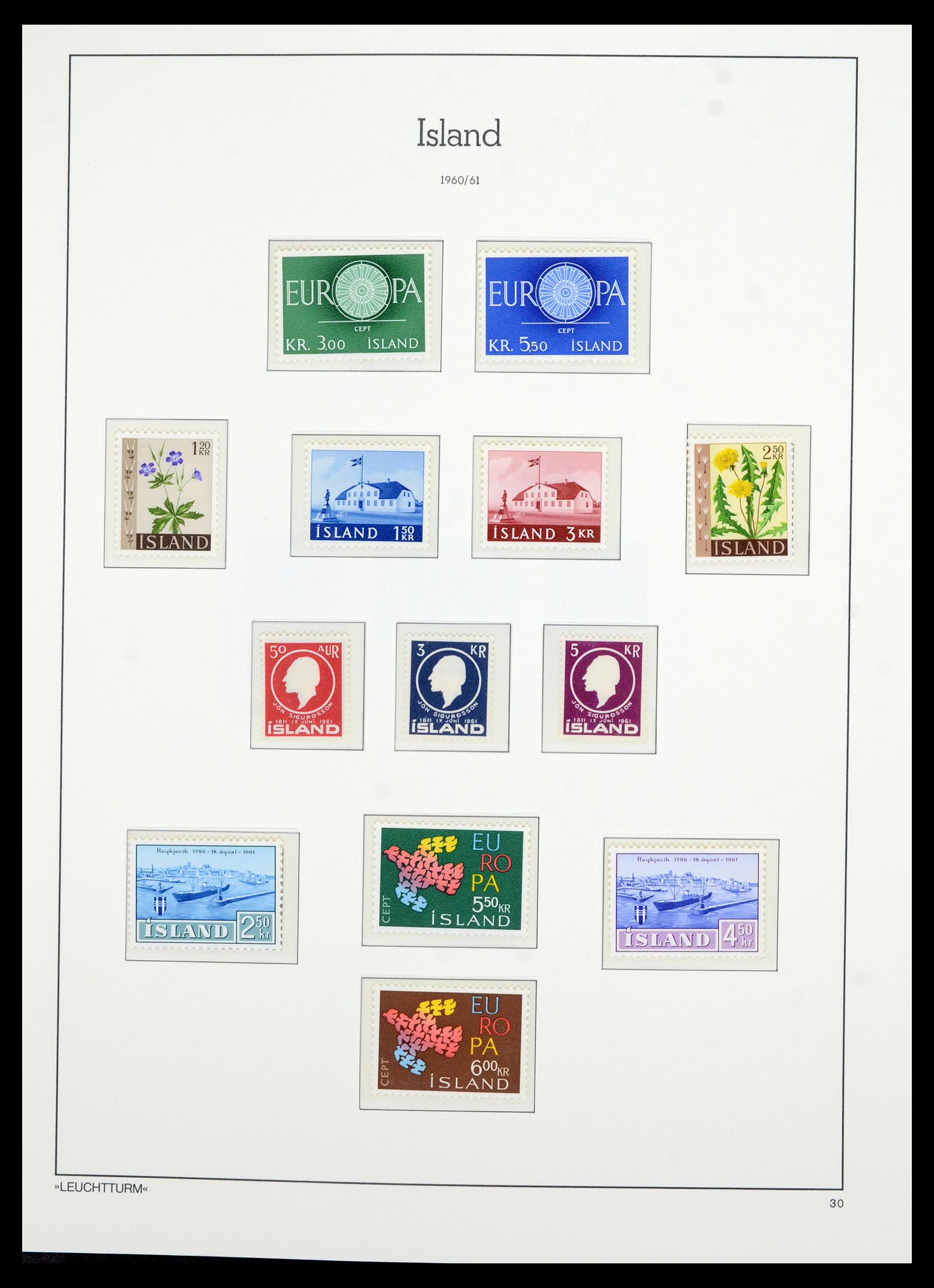 36705 033 - Postzegelverzameling 36705 IJsland 1873-2011.