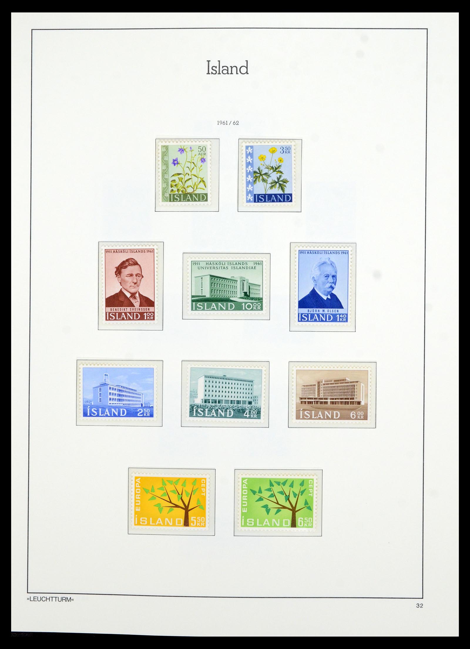 36705 035 - Postzegelverzameling 36705 IJsland 1873-2011.