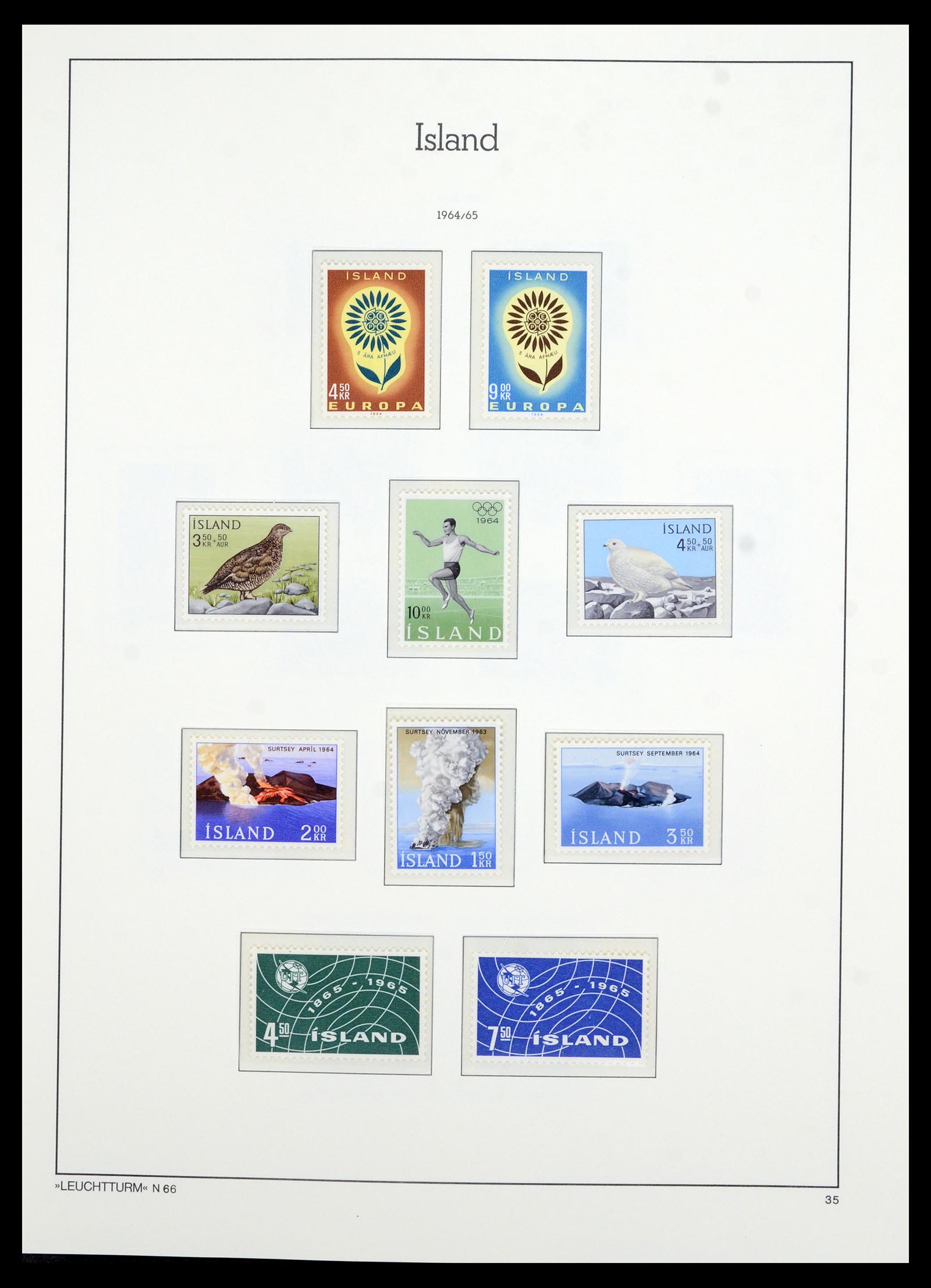 36705 038 - Postzegelverzameling 36705 IJsland 1873-2011.