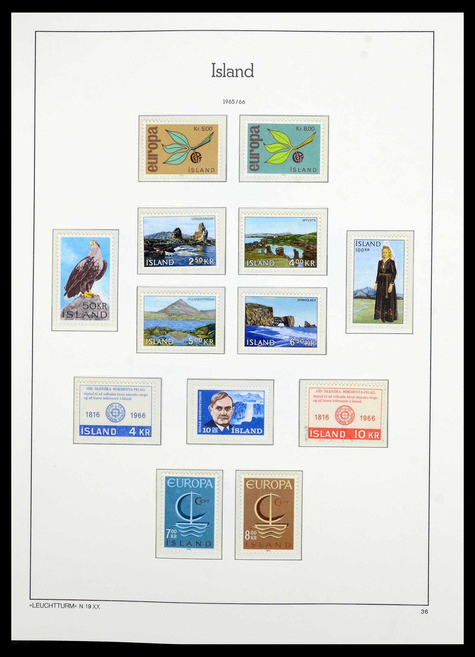 36705 039 - Postzegelverzameling 36705 IJsland 1873-2011.