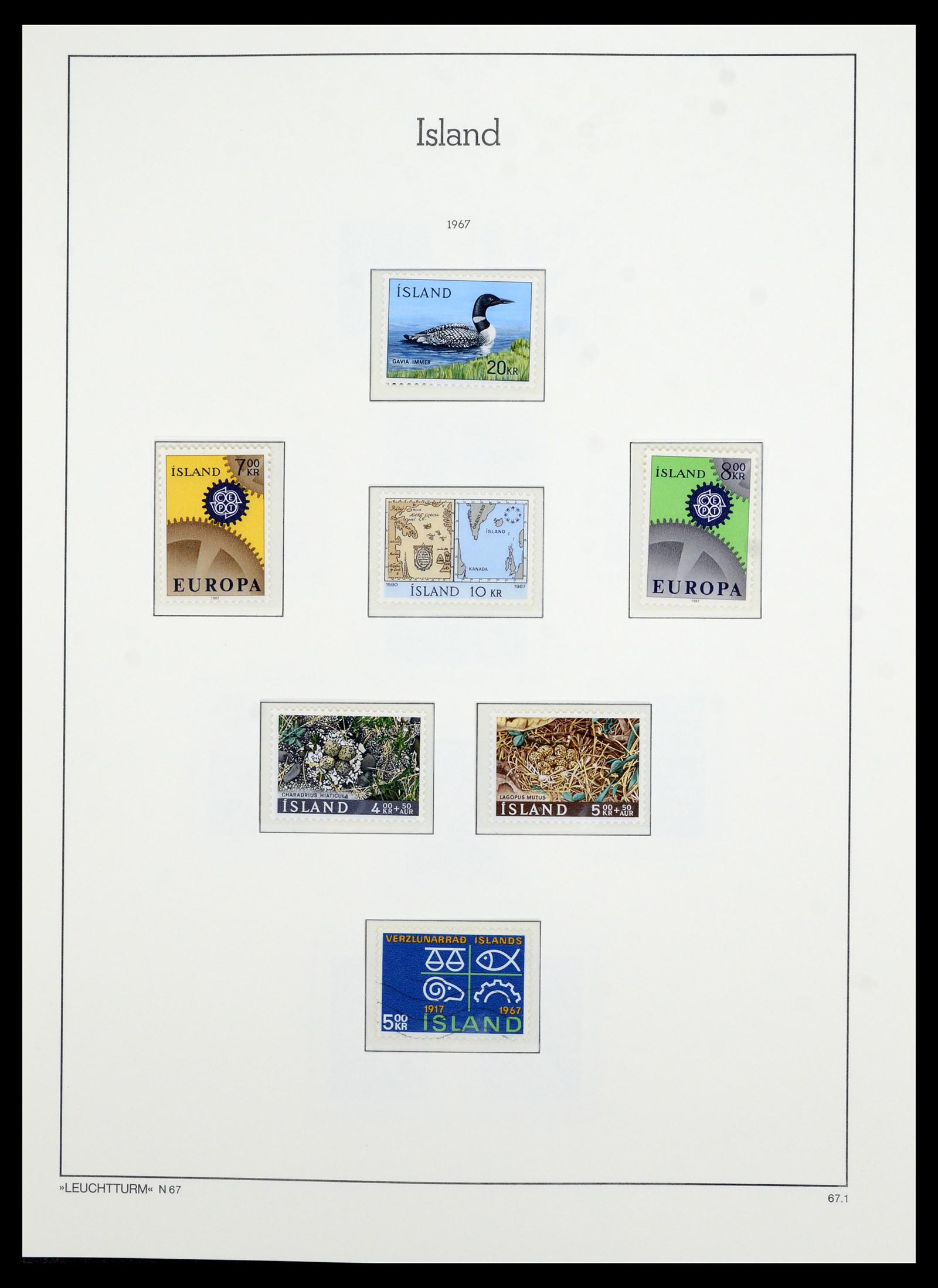 36705 040 - Postzegelverzameling 36705 IJsland 1873-2011.