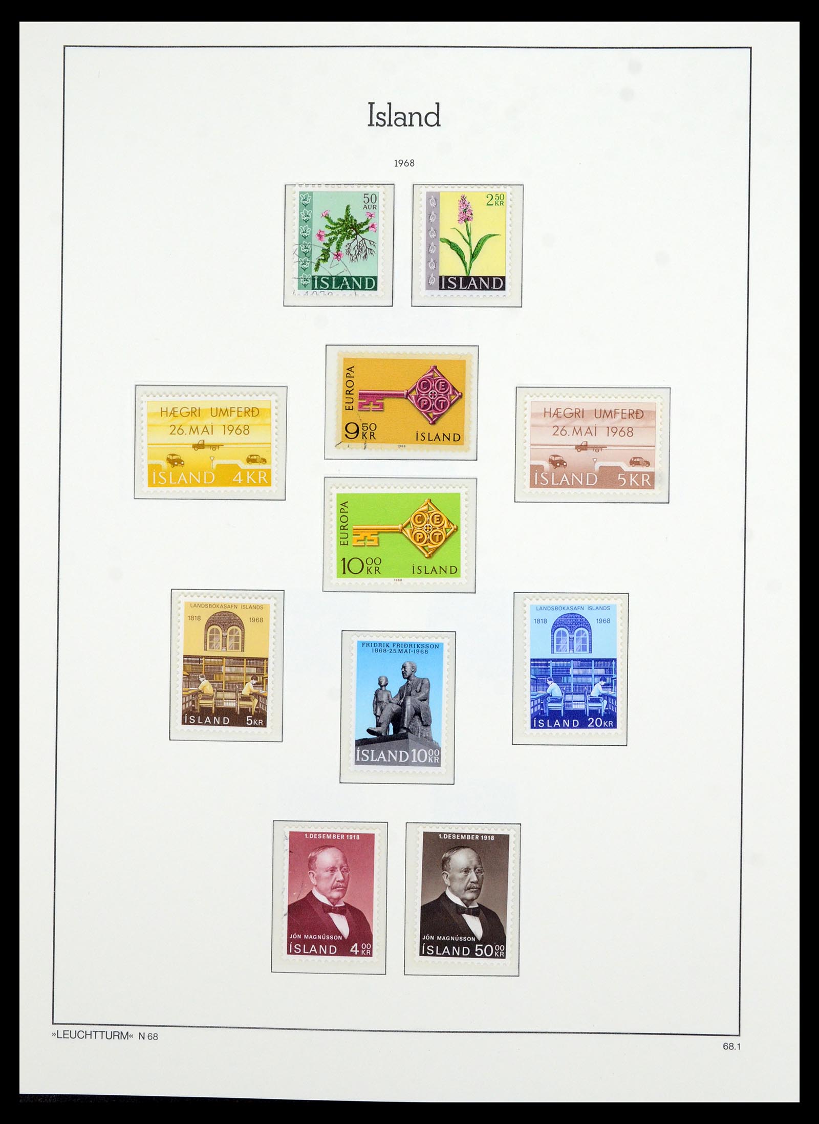 36705 041 - Stamp collection 36705 Iceland 1873-2011.