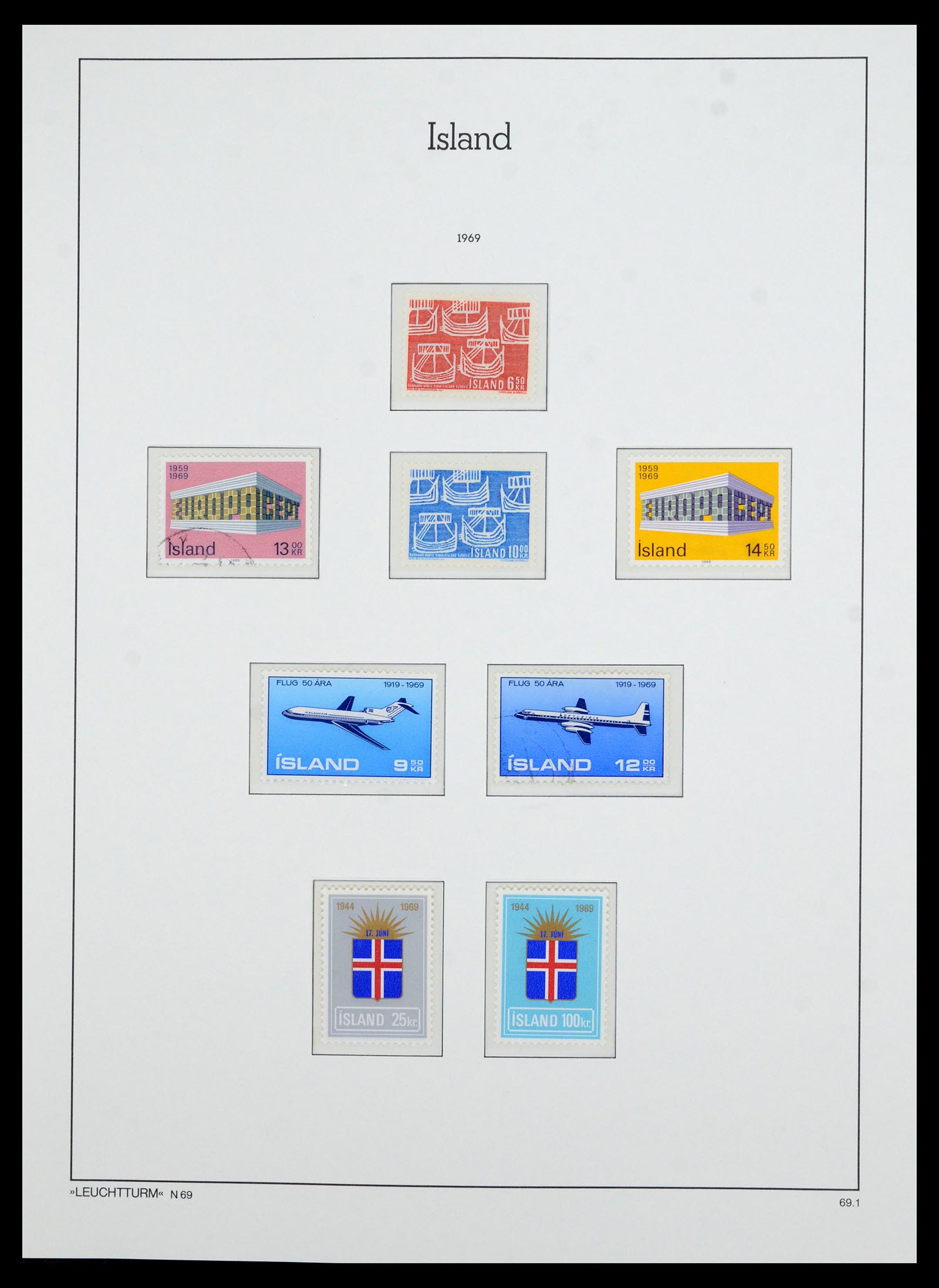 36705 042 - Postzegelverzameling 36705 IJsland 1873-2011.