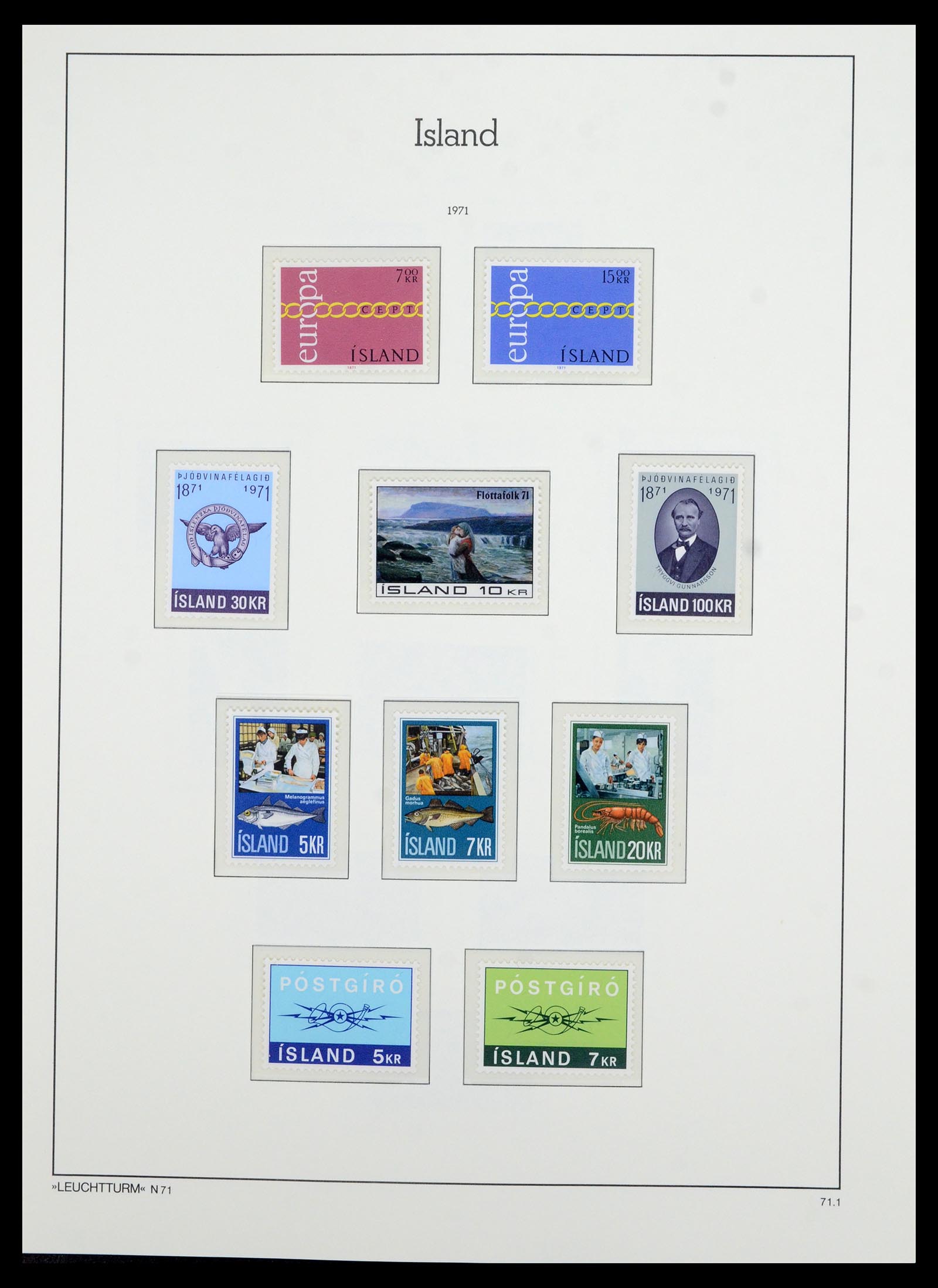 36705 045 - Postzegelverzameling 36705 IJsland 1873-2011.