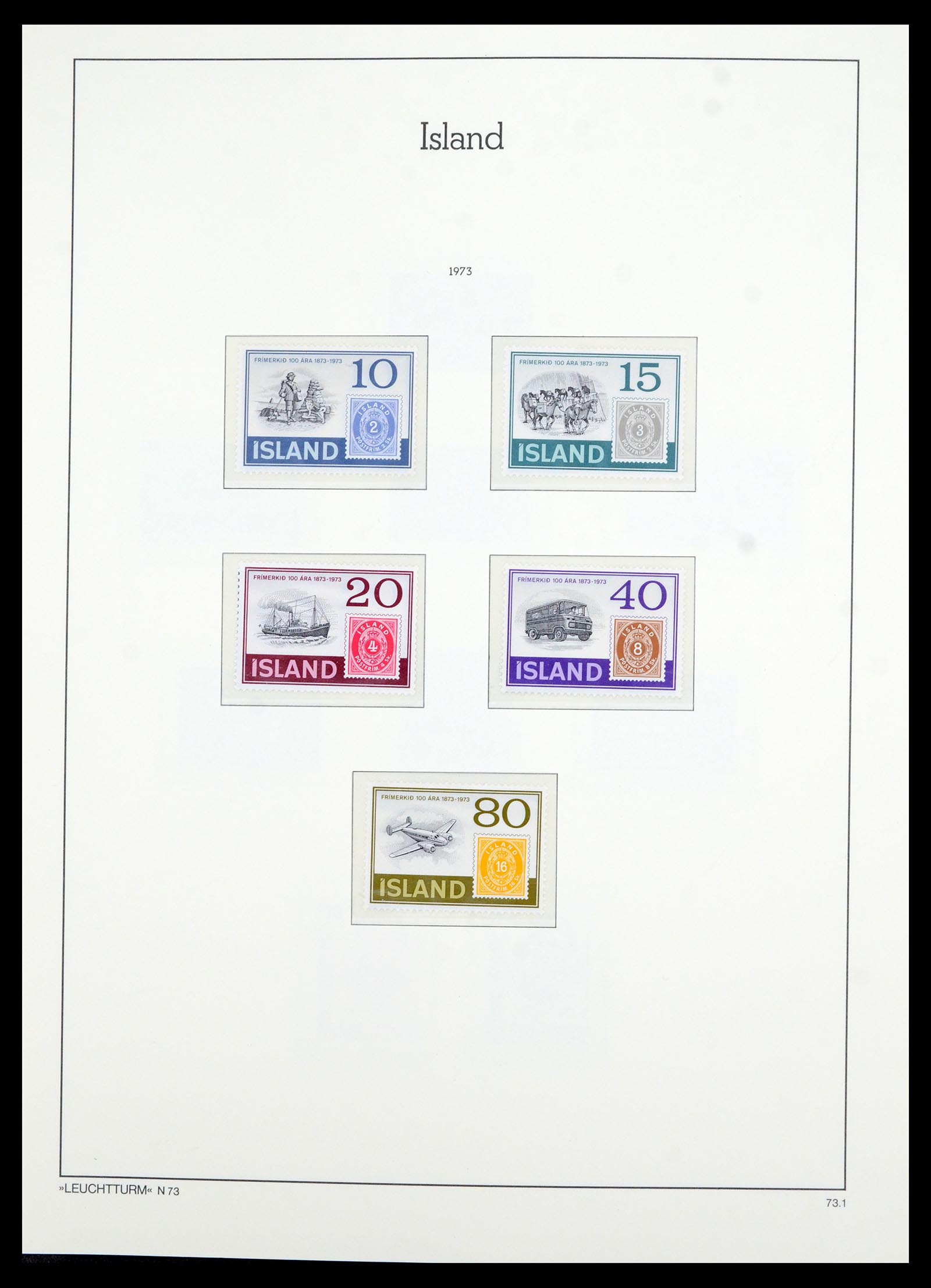 36705 047 - Postzegelverzameling 36705 IJsland 1873-2011.