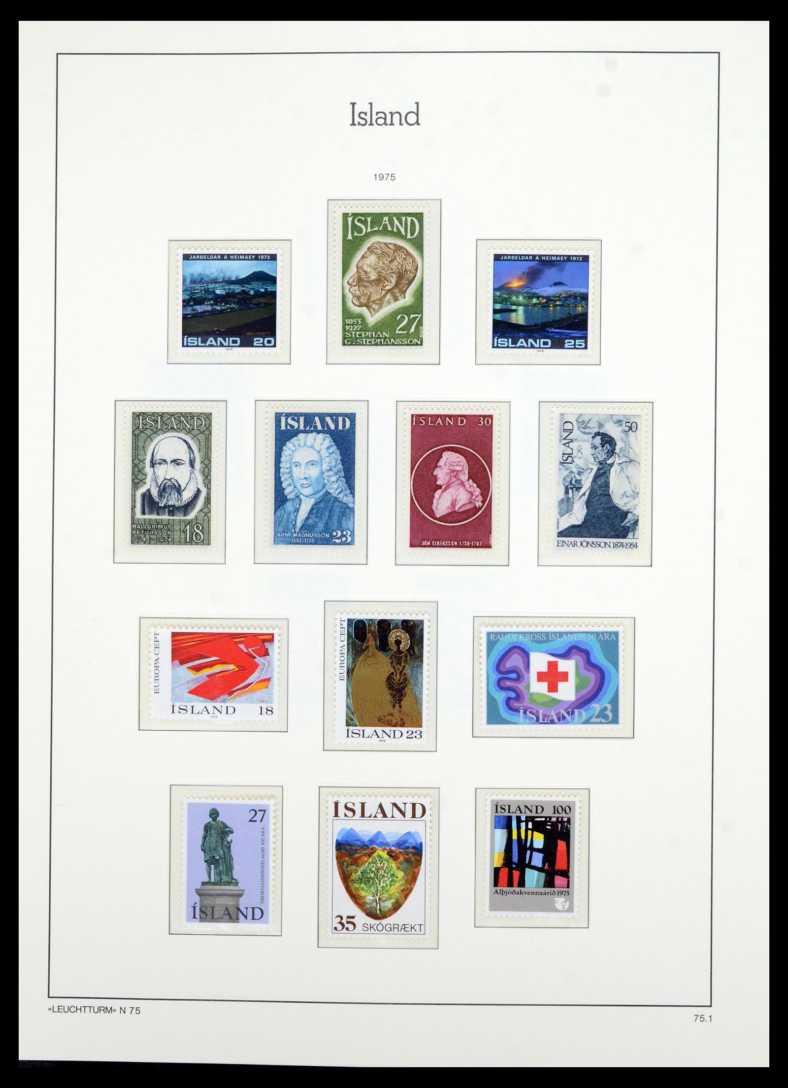 36705 051 - Postzegelverzameling 36705 IJsland 1873-2011.