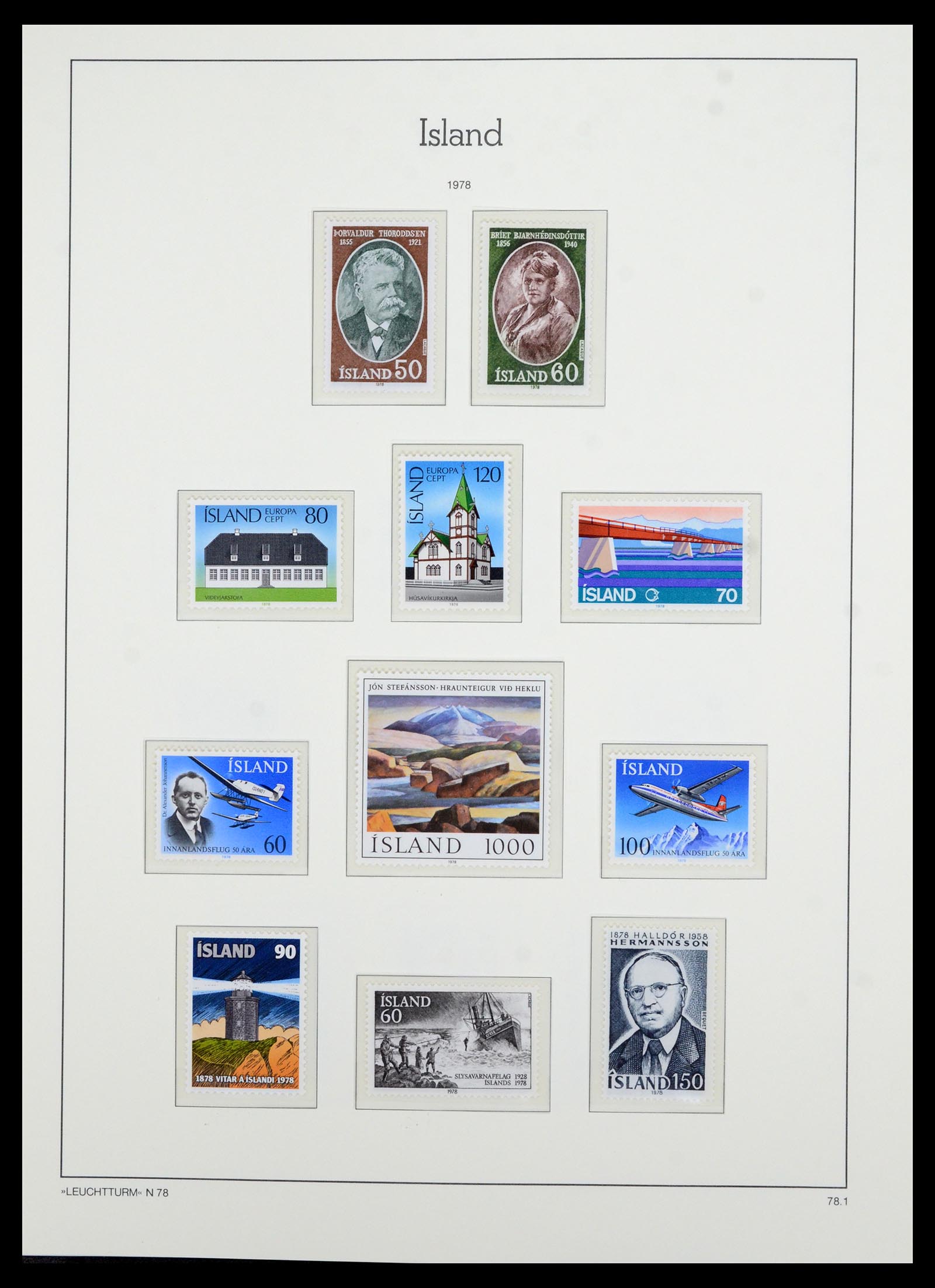 36705 054 - Postzegelverzameling 36705 IJsland 1873-2011.