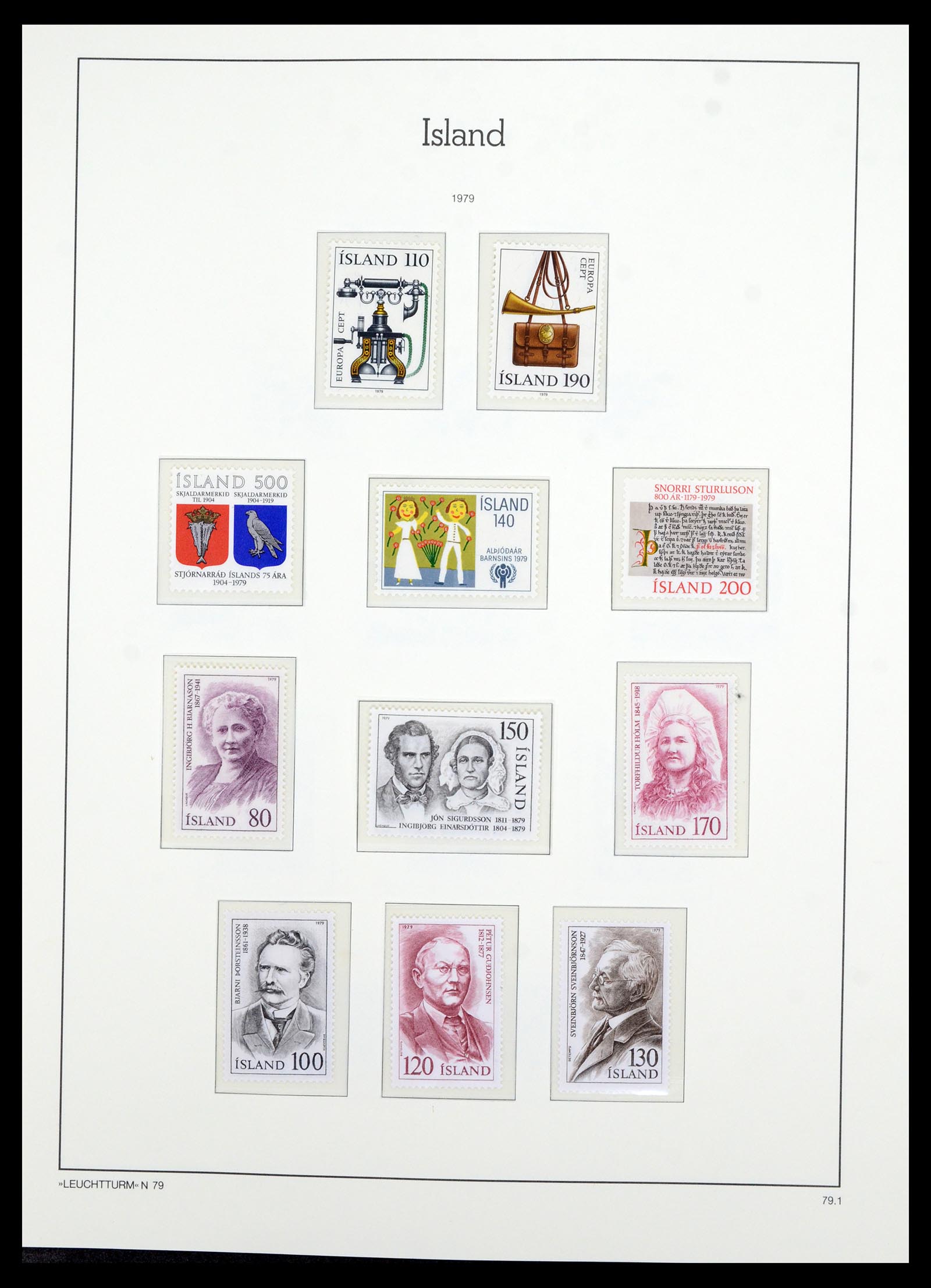 36705 055 - Postzegelverzameling 36705 IJsland 1873-2011.