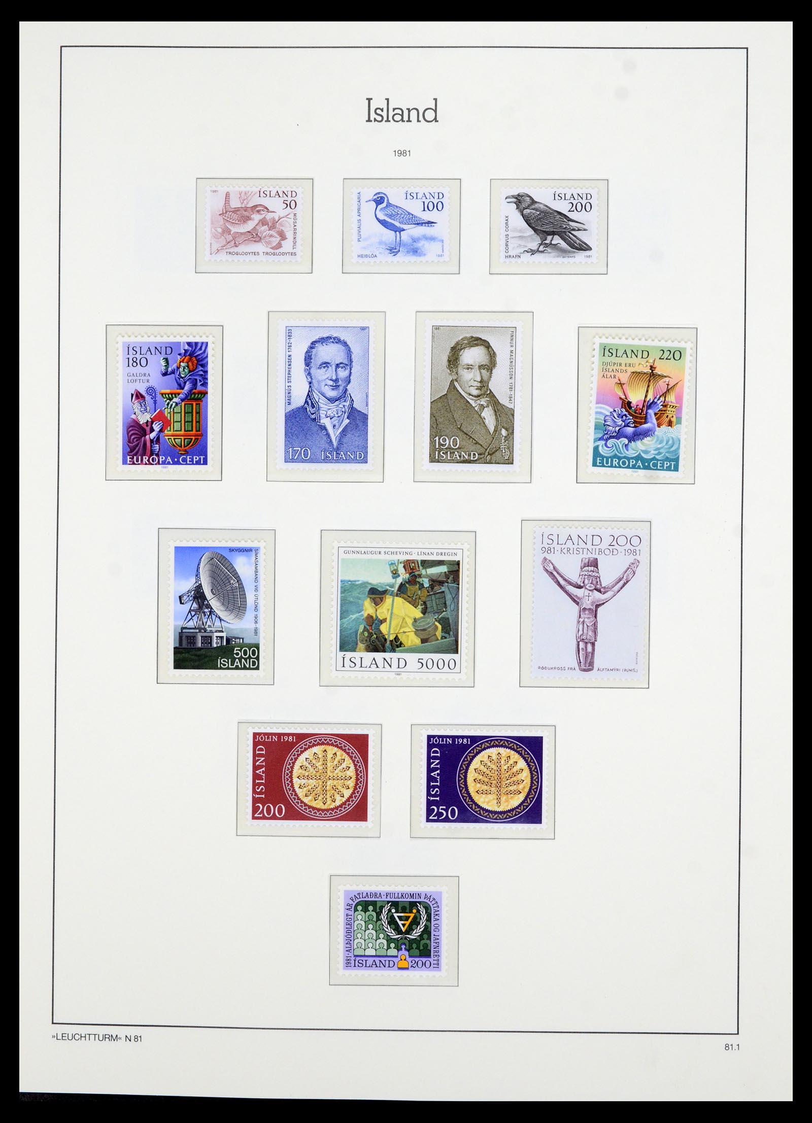 36705 057 - Postzegelverzameling 36705 IJsland 1873-2011.