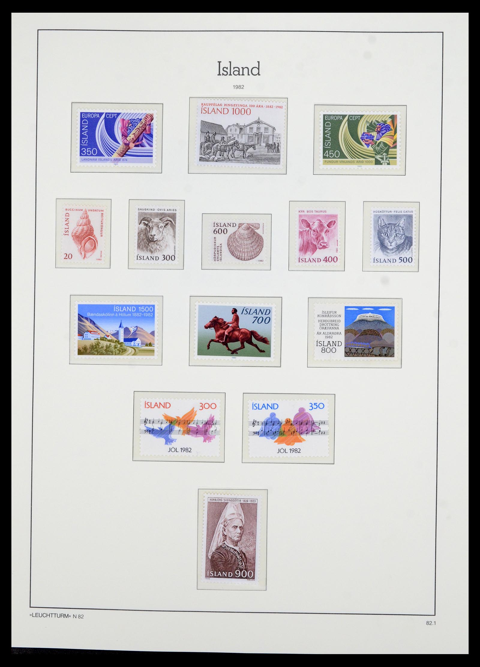 36705 058 - Postzegelverzameling 36705 IJsland 1873-2011.