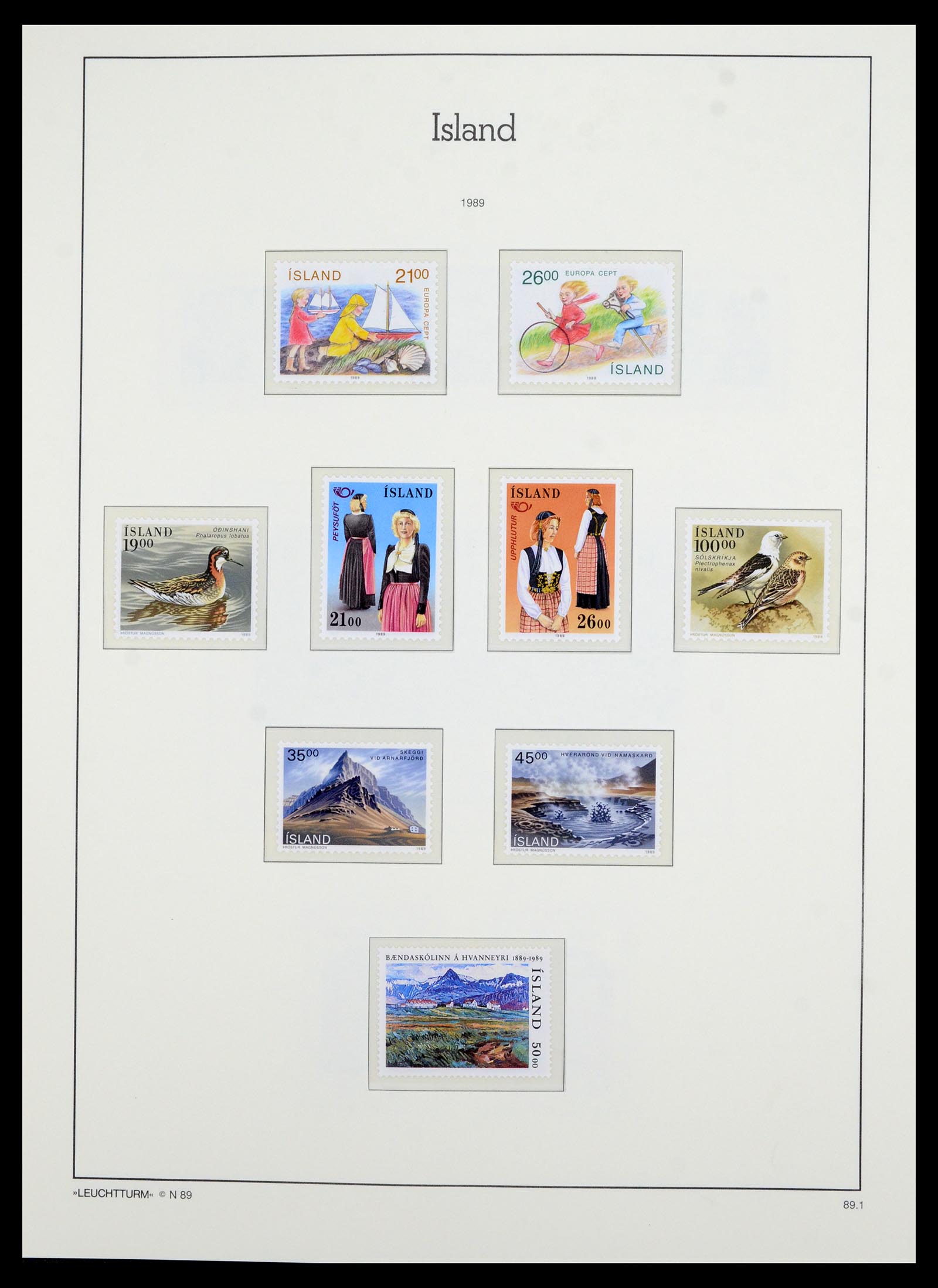 36705 071 - Stamp collection 36705 Iceland 1873-2011.