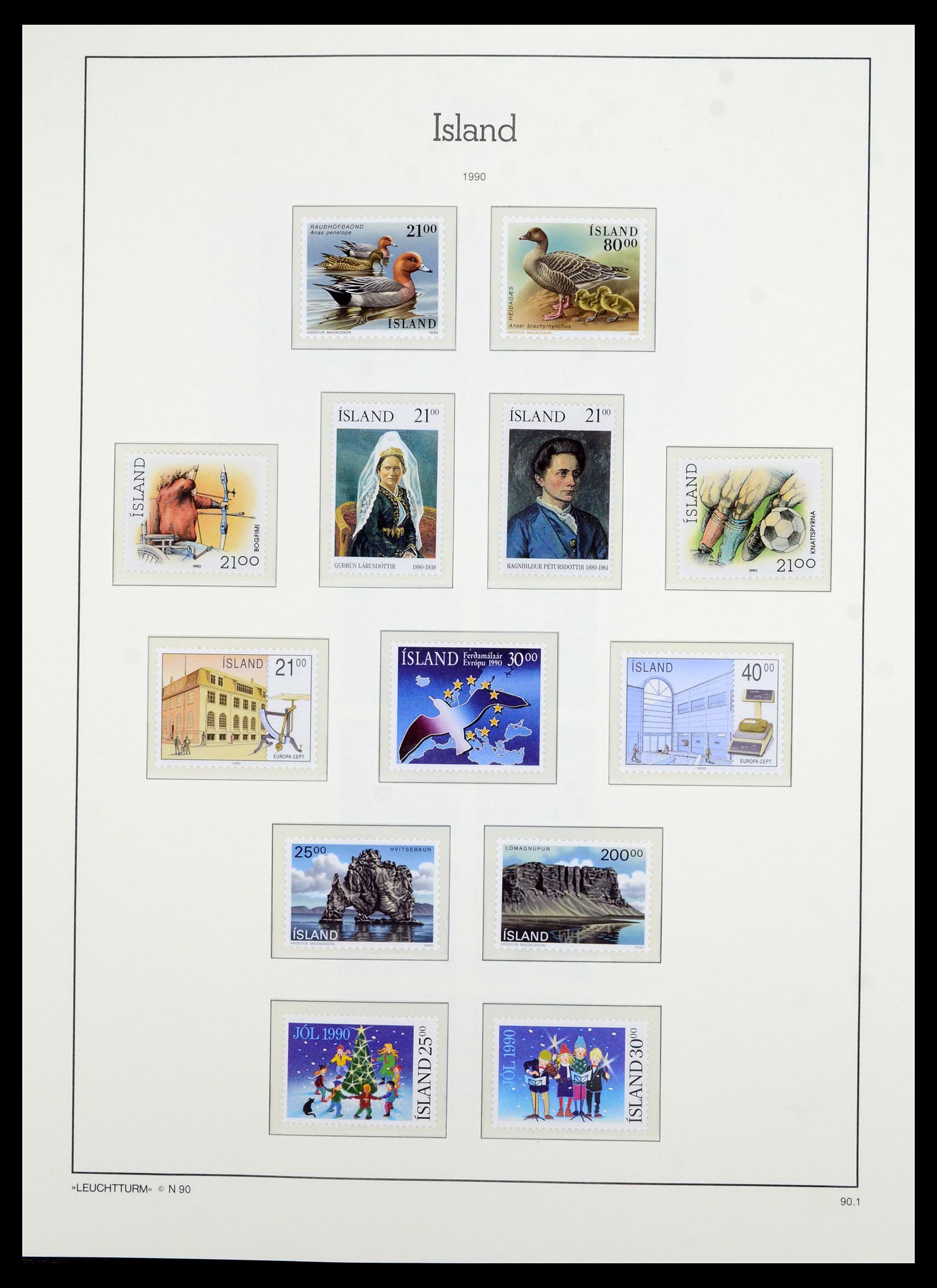 36705 073 - Postzegelverzameling 36705 IJsland 1873-2011.