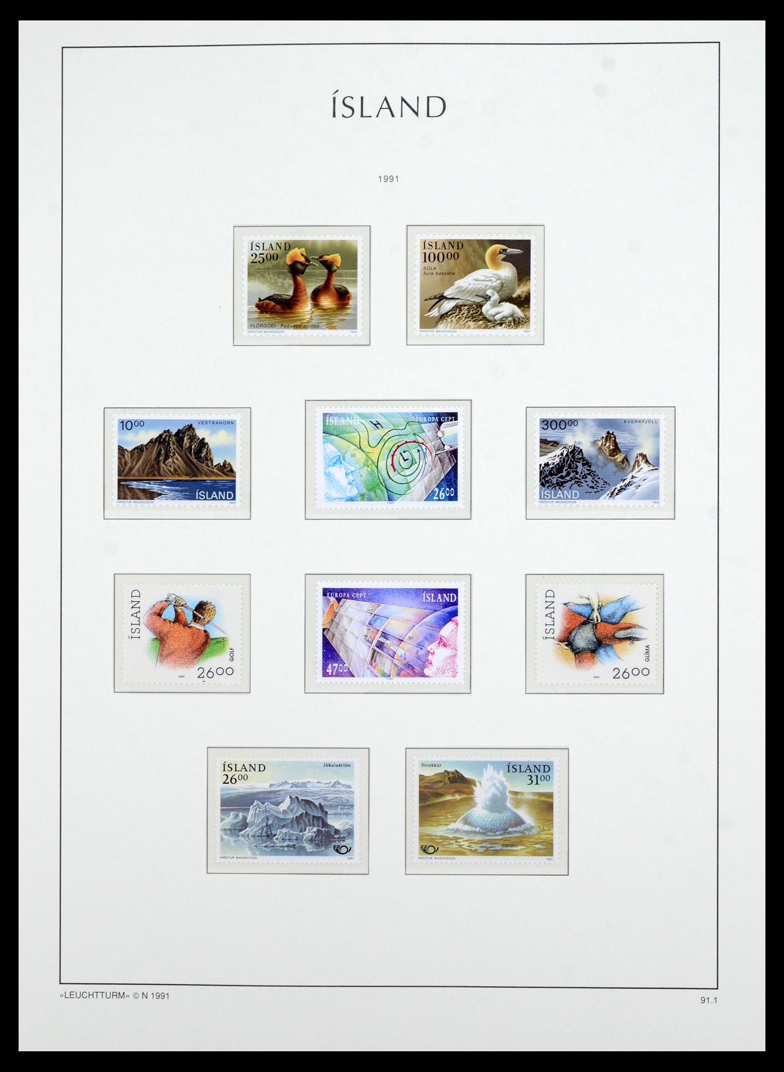 36705 075 - Postzegelverzameling 36705 IJsland 1873-2011.