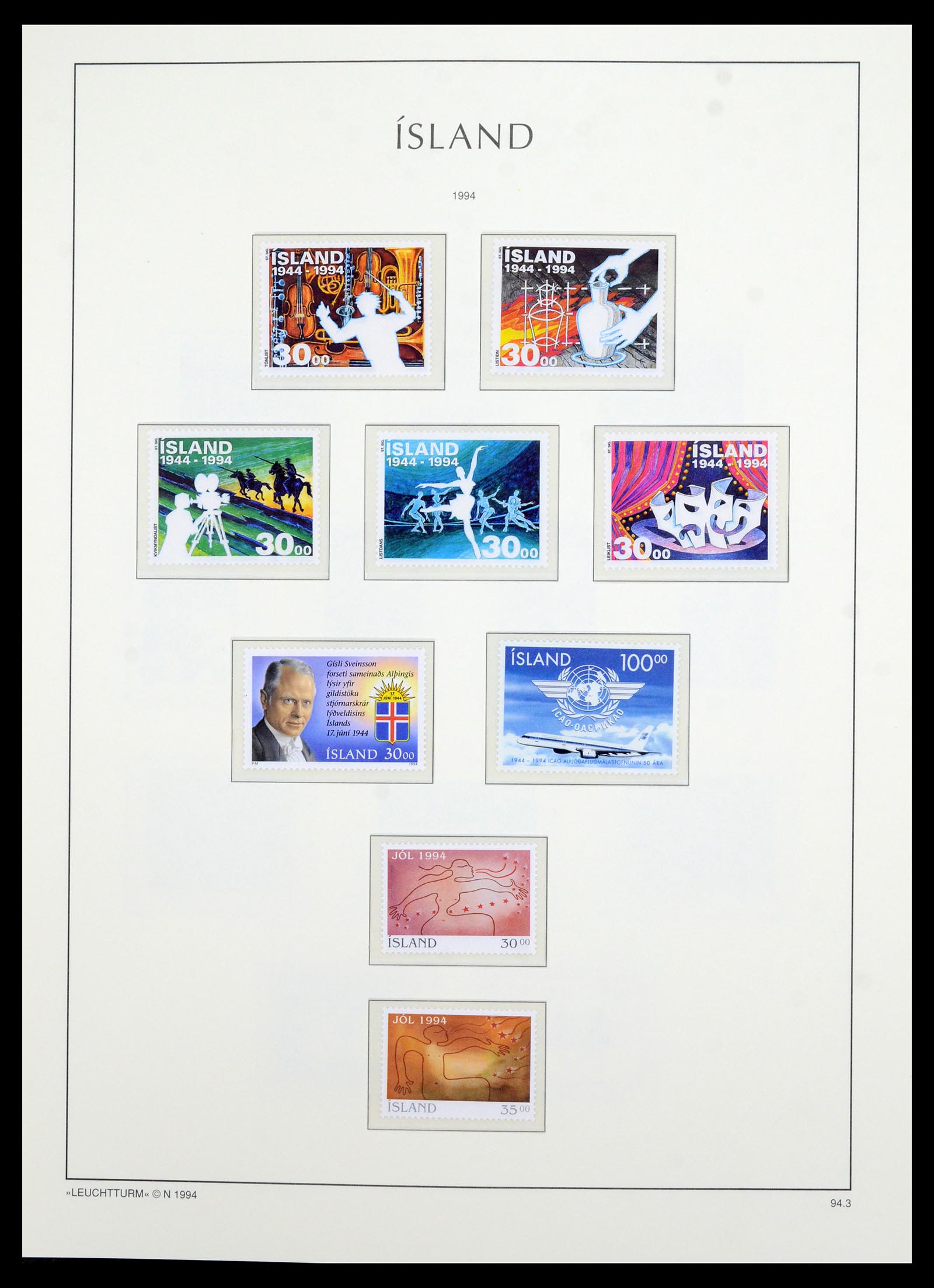 36705 083 - Stamp collection 36705 Iceland 1873-2011.