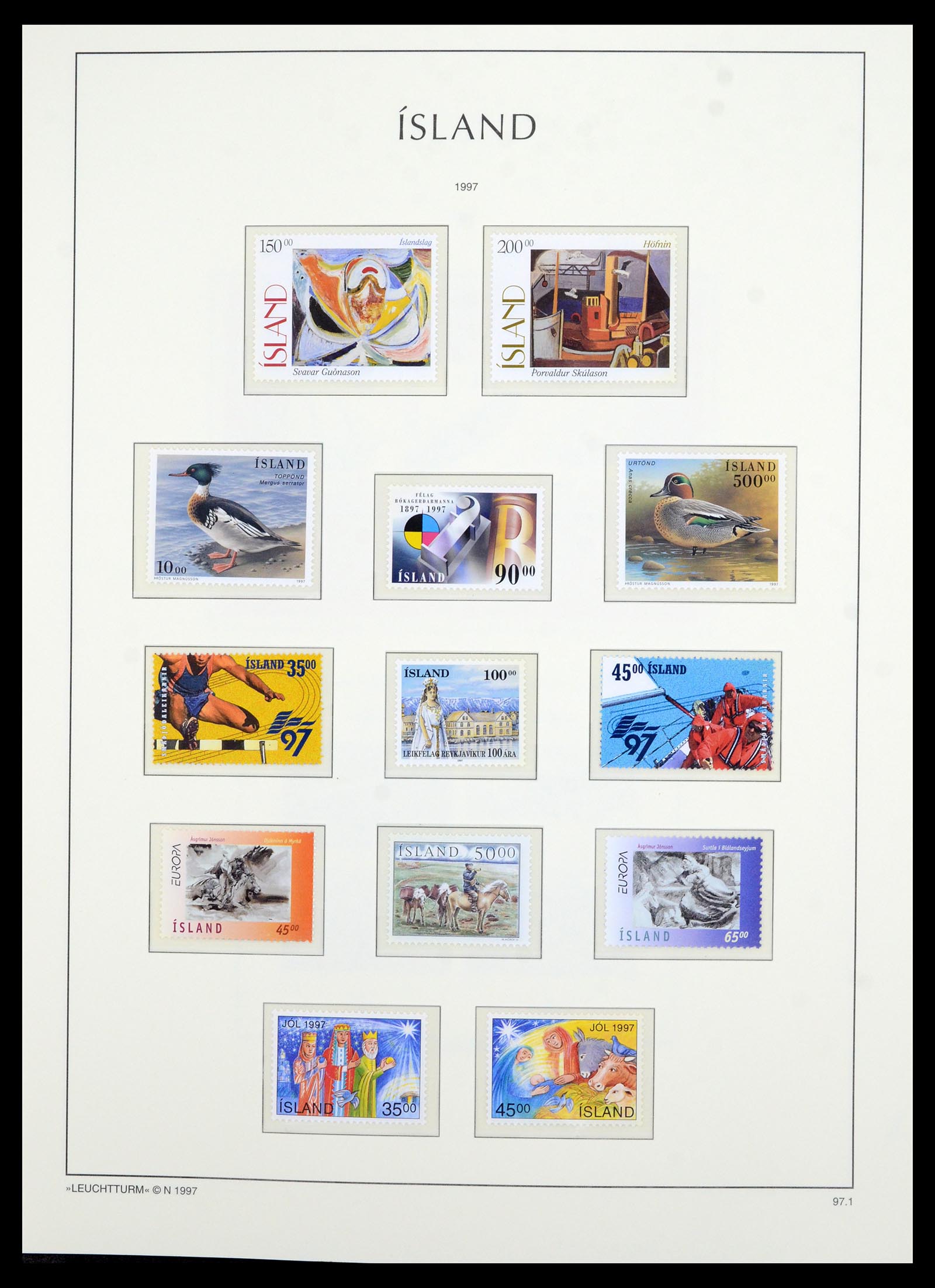 36705 088 - Postzegelverzameling 36705 IJsland 1873-2011.