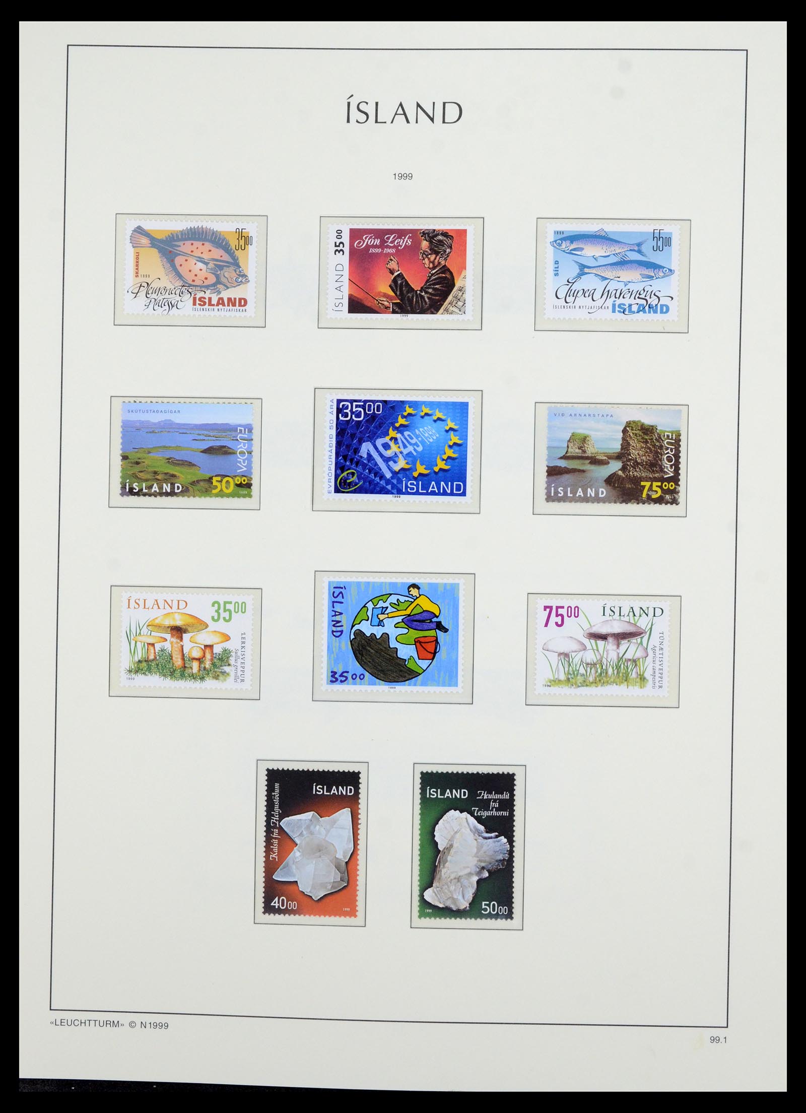 36705 093 - Postzegelverzameling 36705 IJsland 1873-2011.