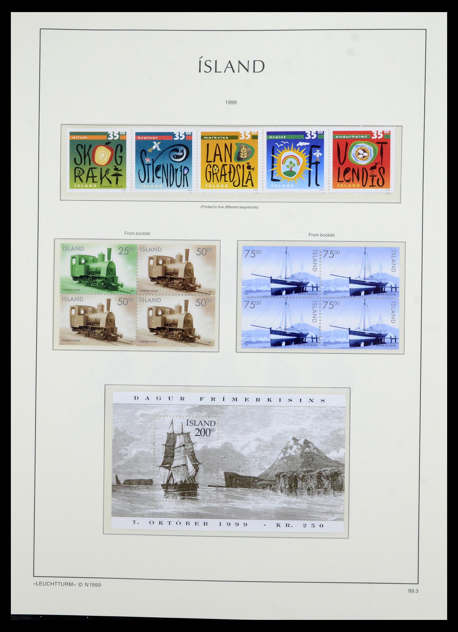 36705 095 - Stamp collection 36705 Iceland 1873-2011.