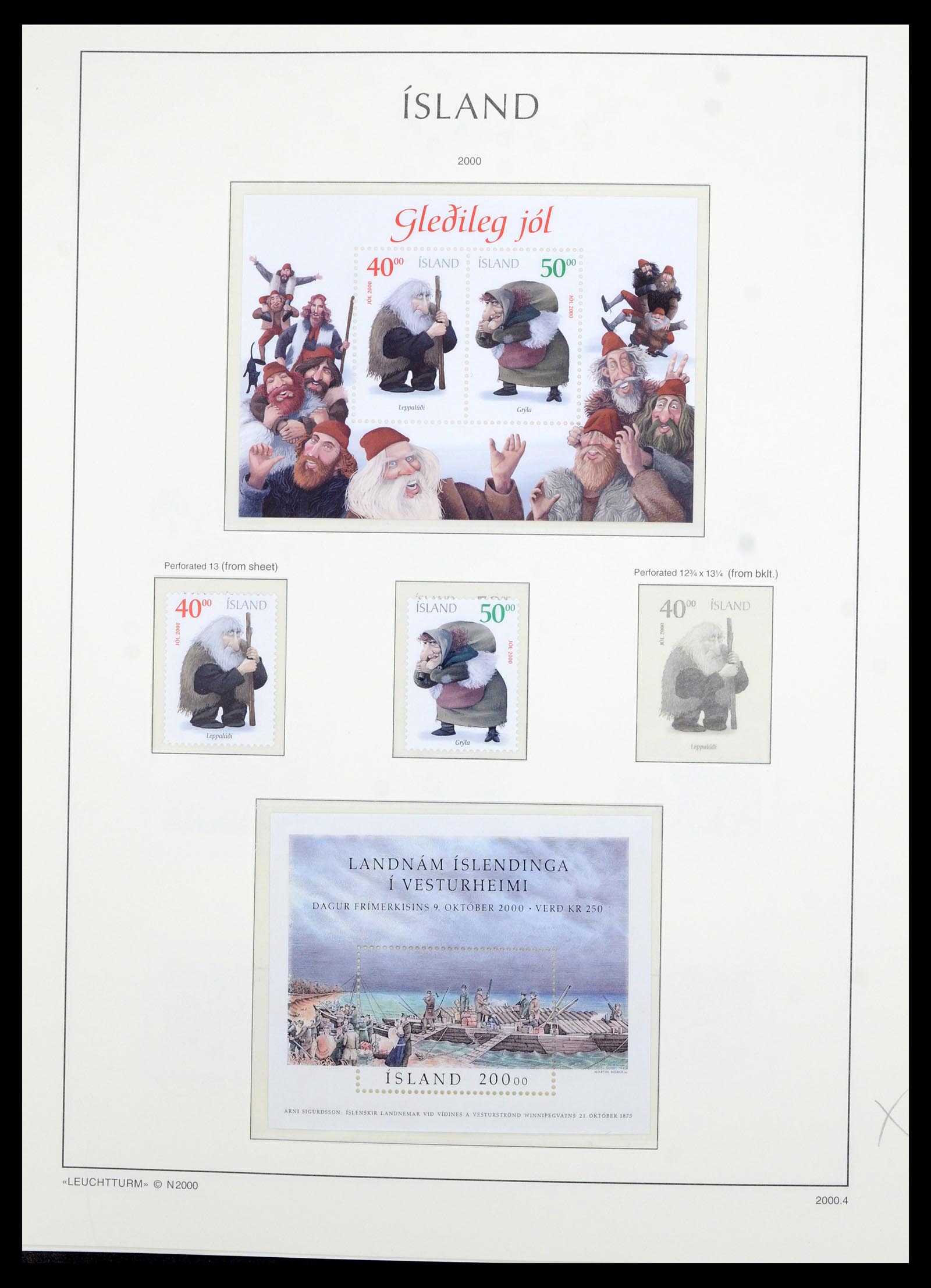36705 100 - Postzegelverzameling 36705 IJsland 1873-2011.