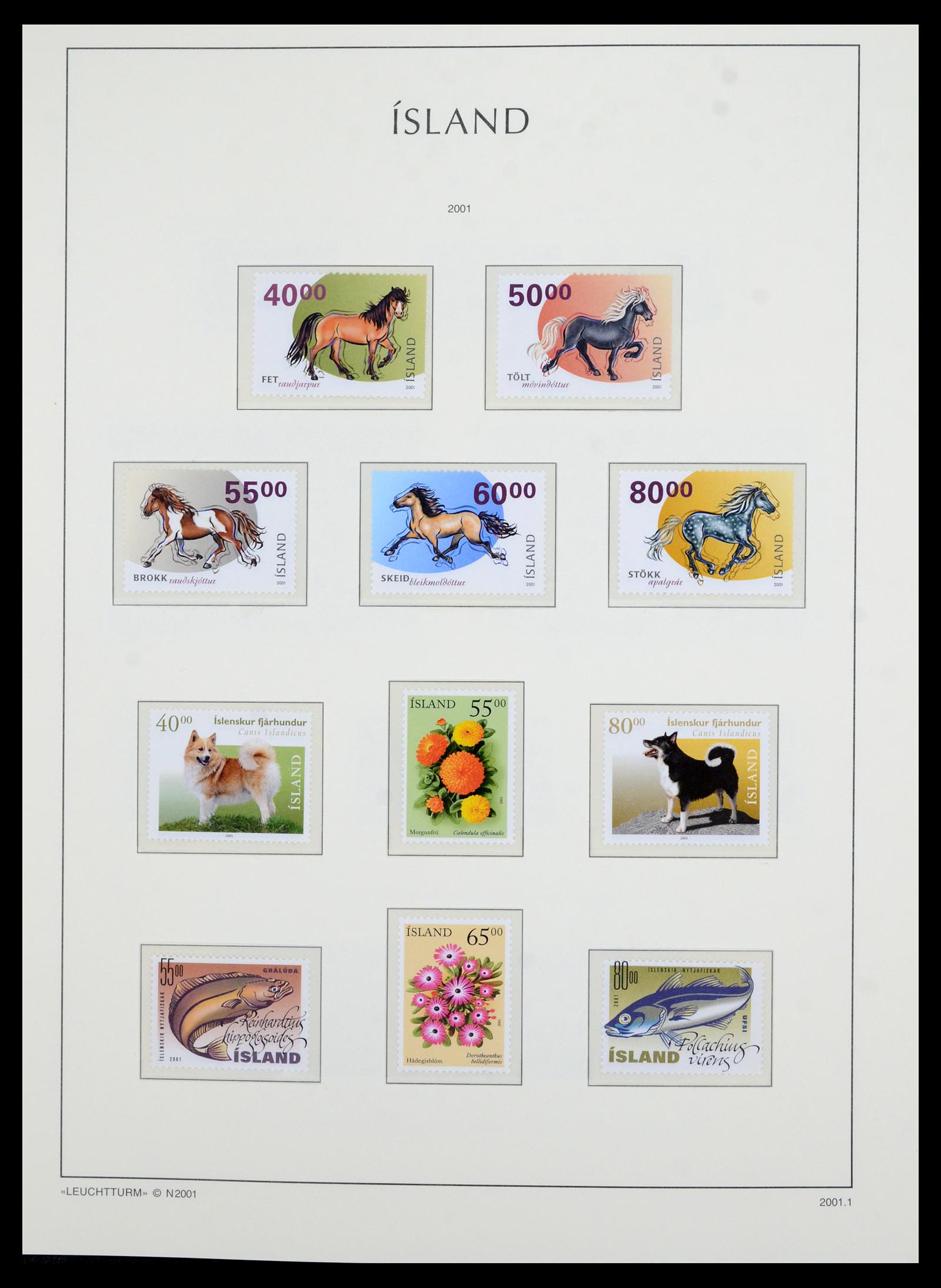 36705 101 - Postzegelverzameling 36705 IJsland 1873-2011.