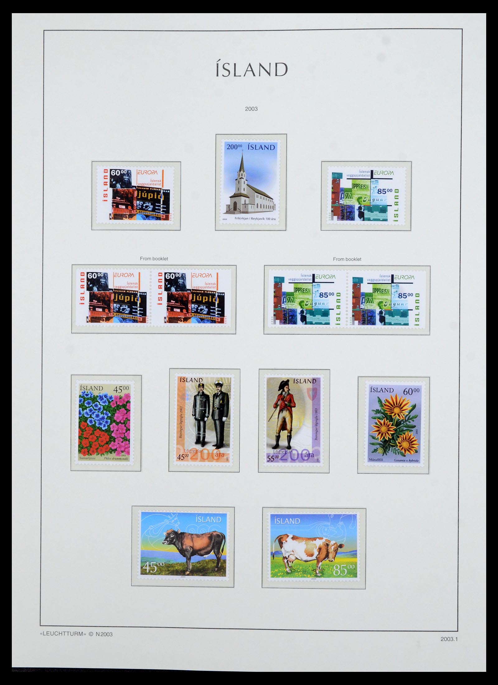 36705 108 - Postzegelverzameling 36705 IJsland 1873-2011.