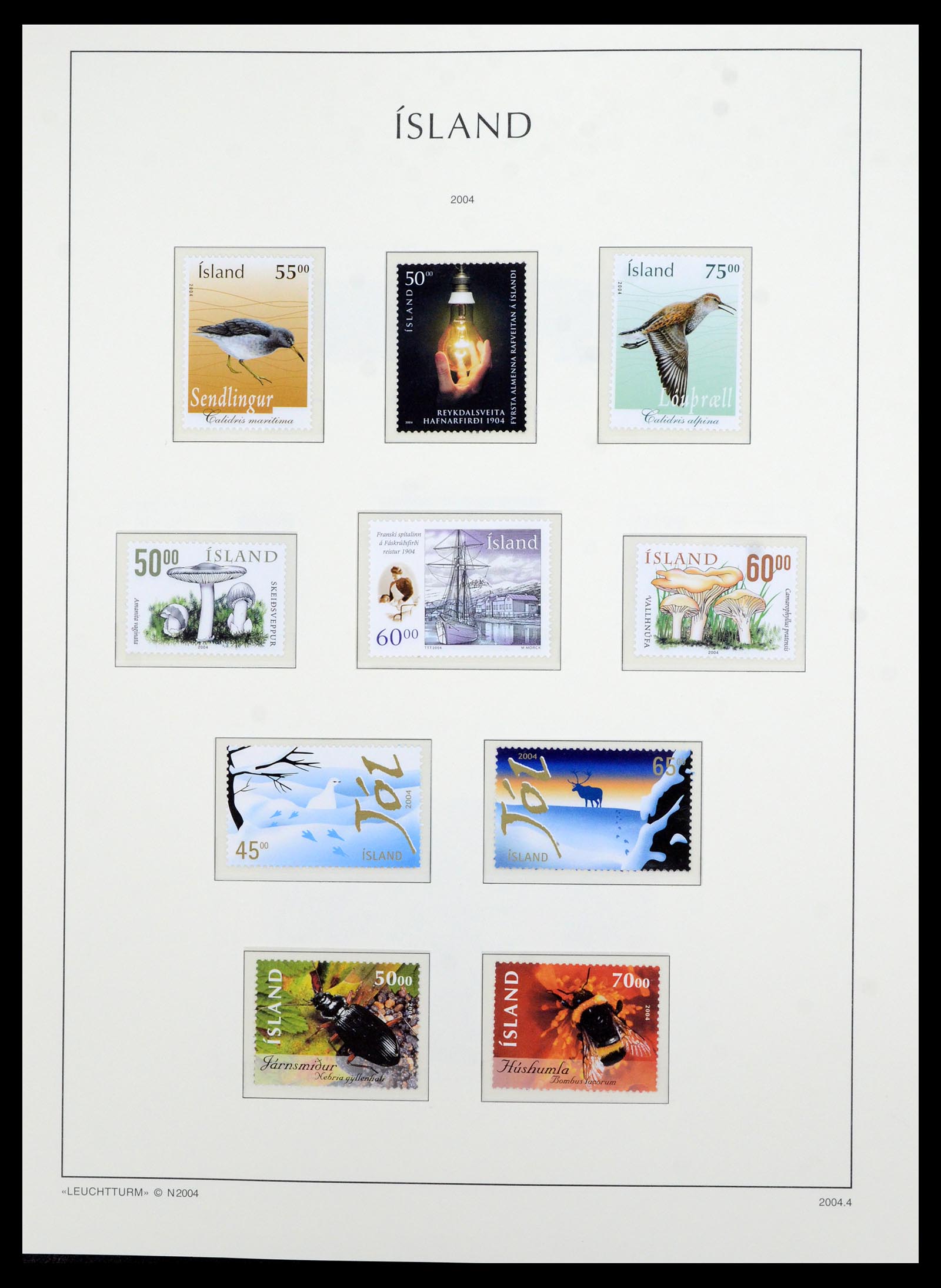 36705 114 - Postzegelverzameling 36705 IJsland 1873-2011.