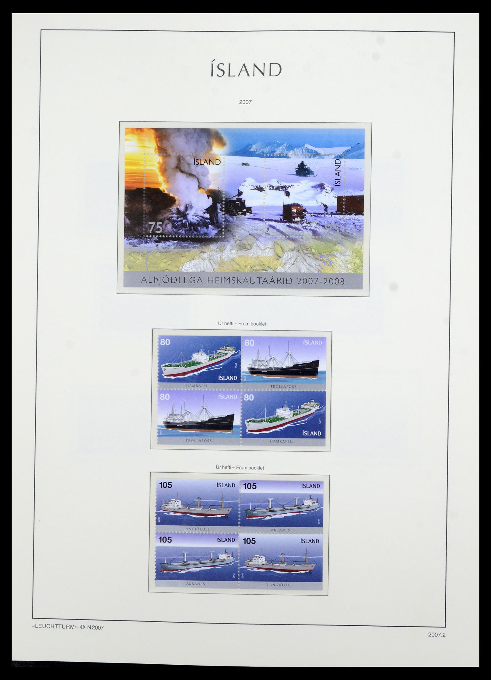 36705 124 - Postzegelverzameling 36705 IJsland 1873-2011.