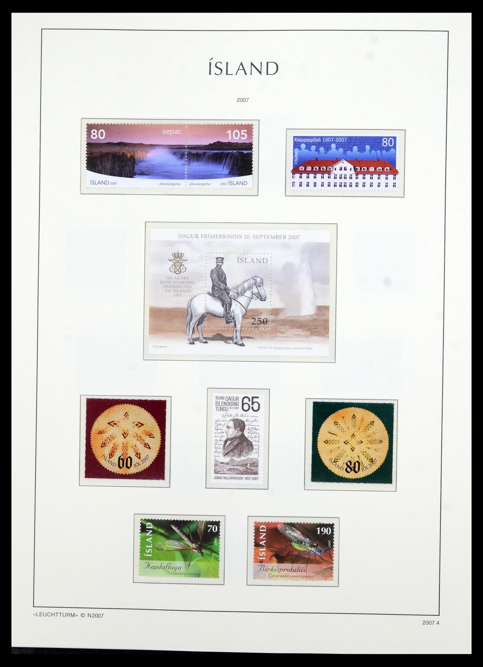 36705 126 - Postzegelverzameling 36705 IJsland 1873-2011.