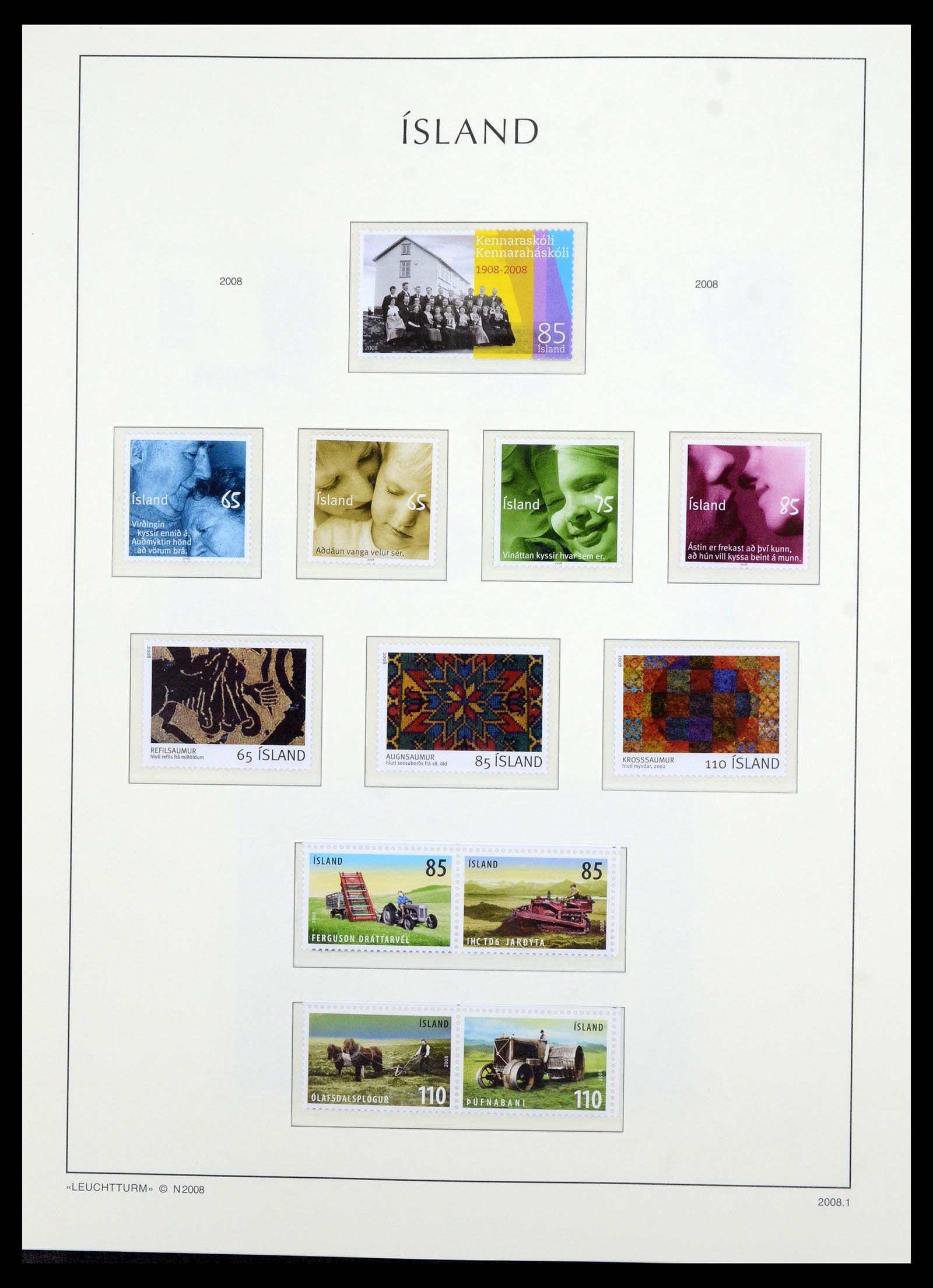 36705 127 - Postzegelverzameling 36705 IJsland 1873-2011.