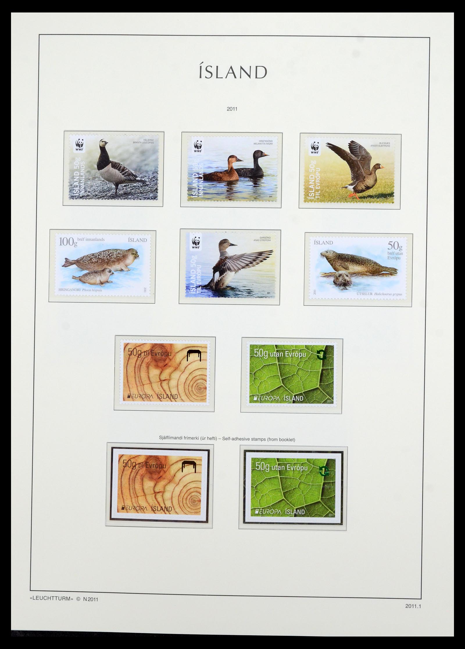 36705 139 - Postzegelverzameling 36705 IJsland 1873-2011.