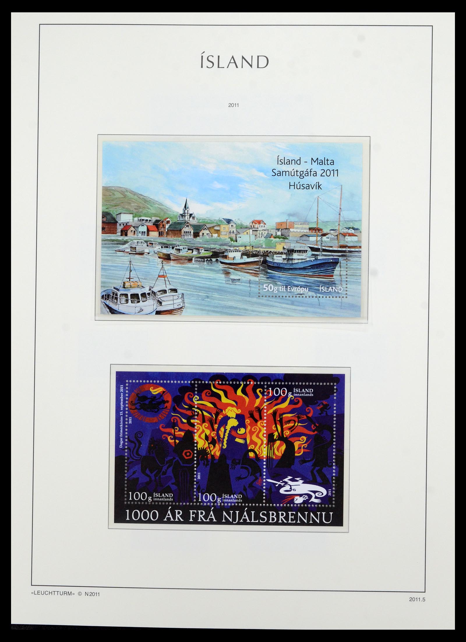 36705 143 - Postzegelverzameling 36705 IJsland 1873-2011.