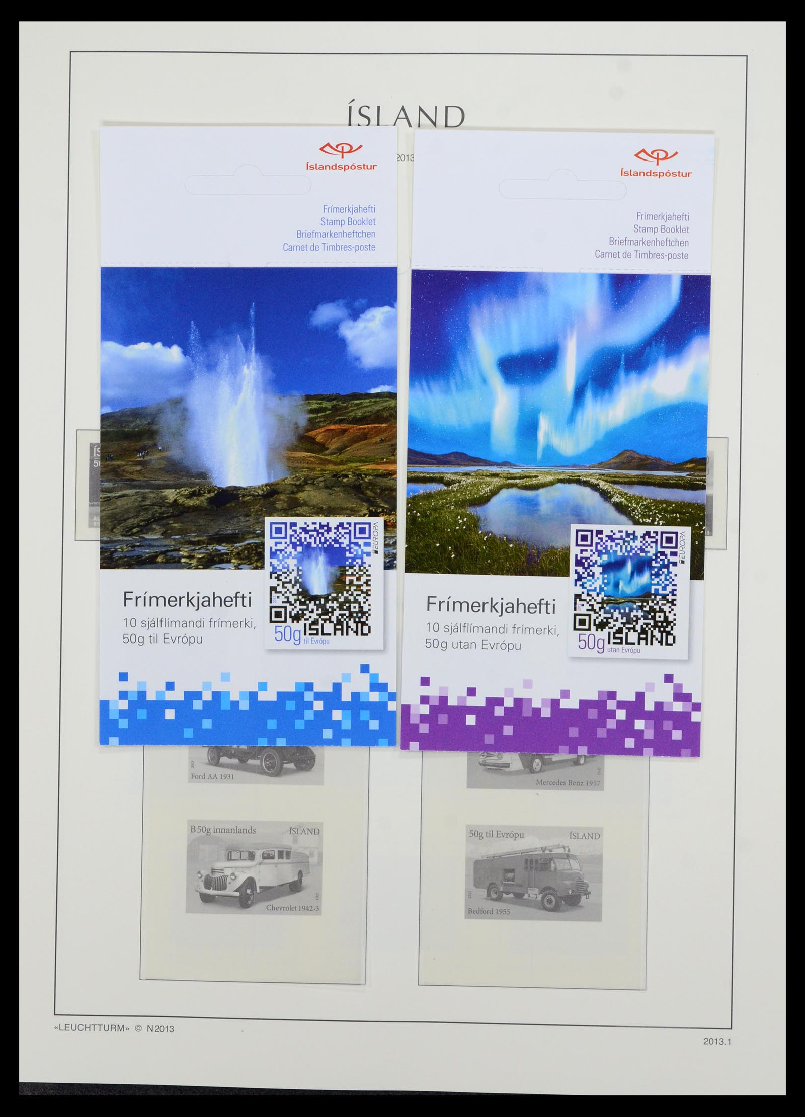 36705 146 - Stamp collection 36705 Iceland 1873-2011.