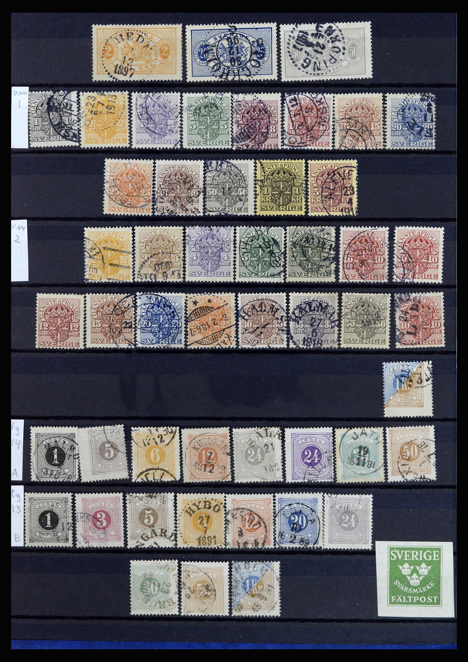 36706 002 - Postzegelverzameling 36706 Zweden 1855-2013.