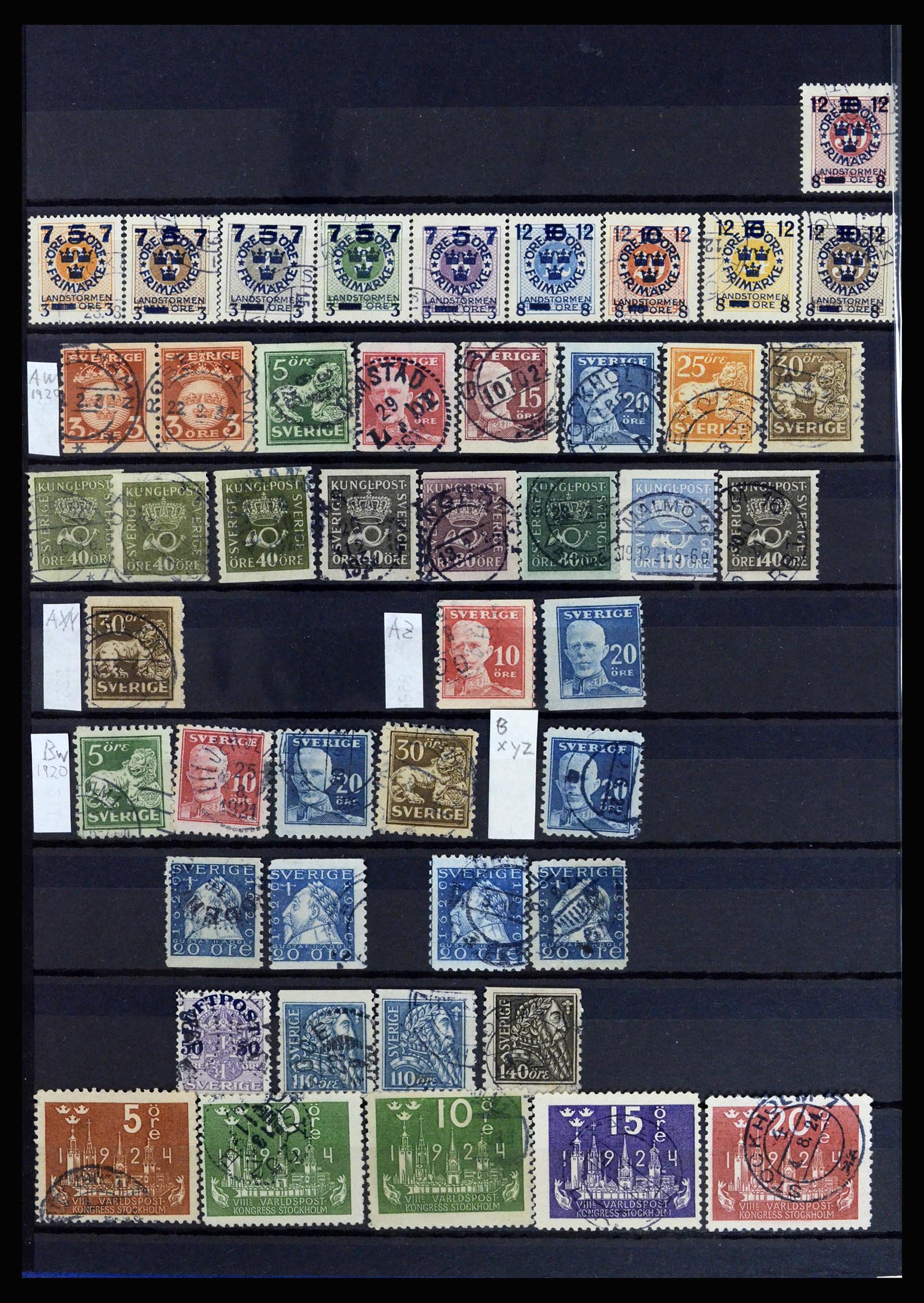 36706 006 - Postzegelverzameling 36706 Zweden 1855-2013.
