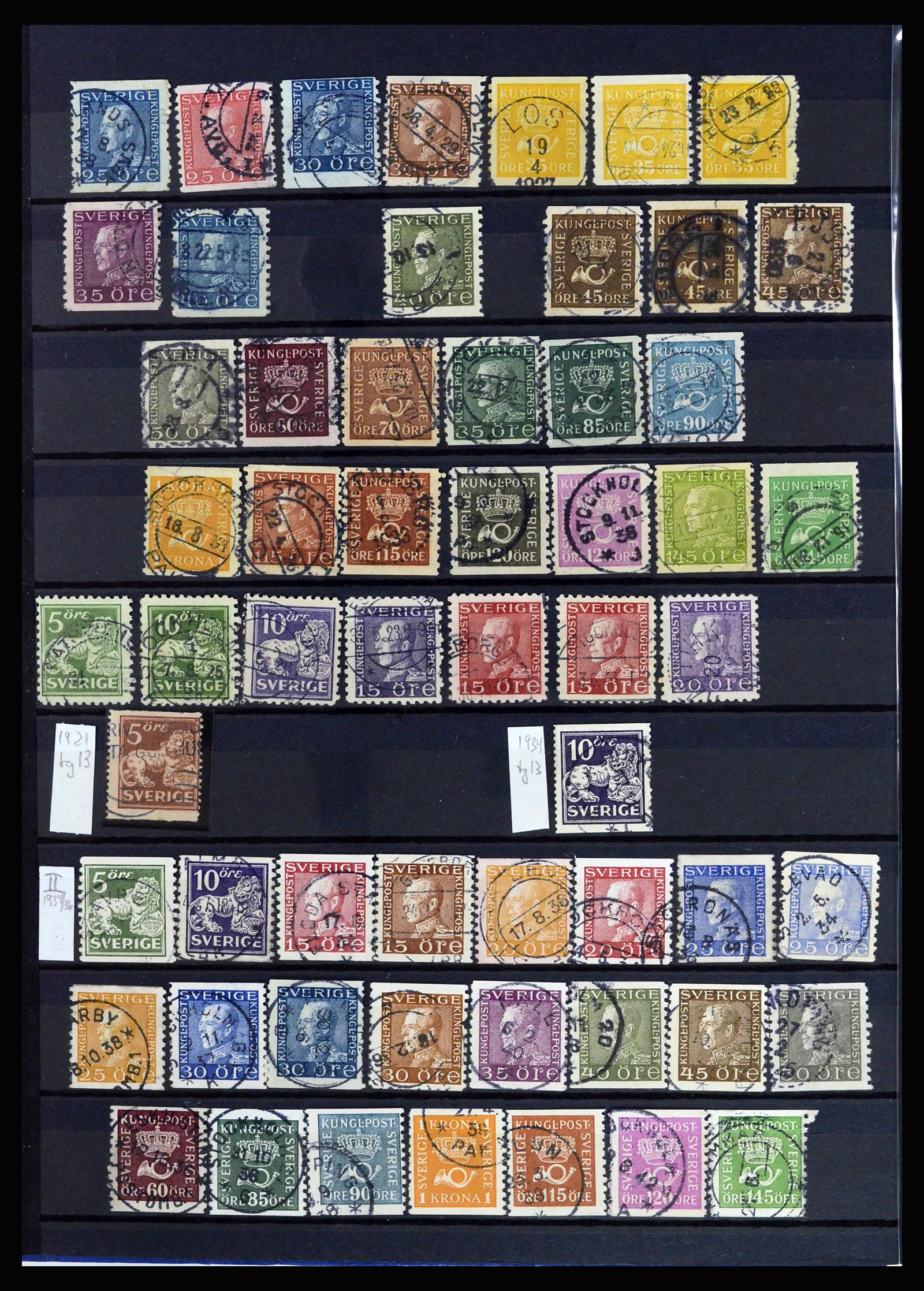 36706 008 - Postzegelverzameling 36706 Zweden 1855-2013.